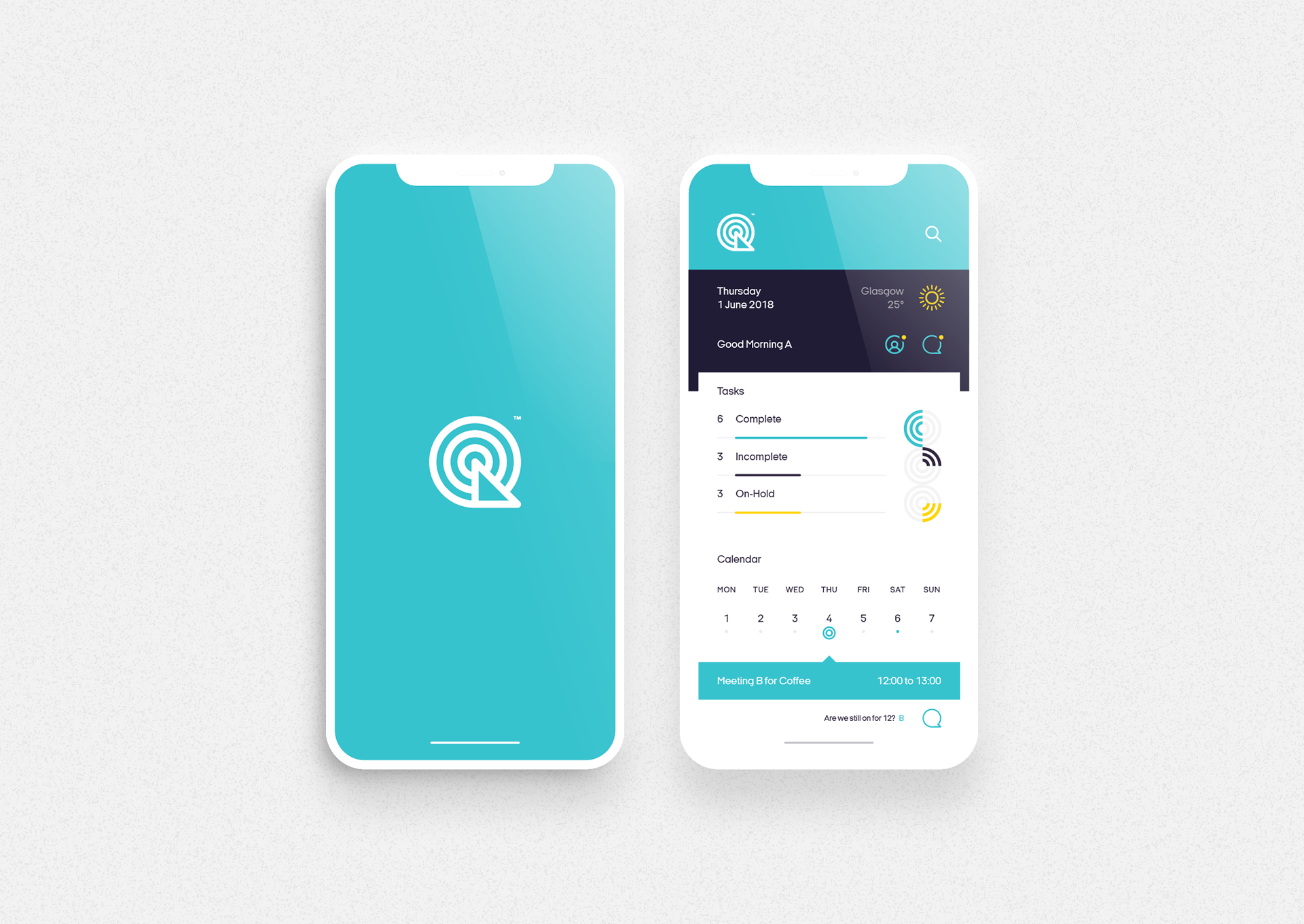 Raidar app iPhone screens