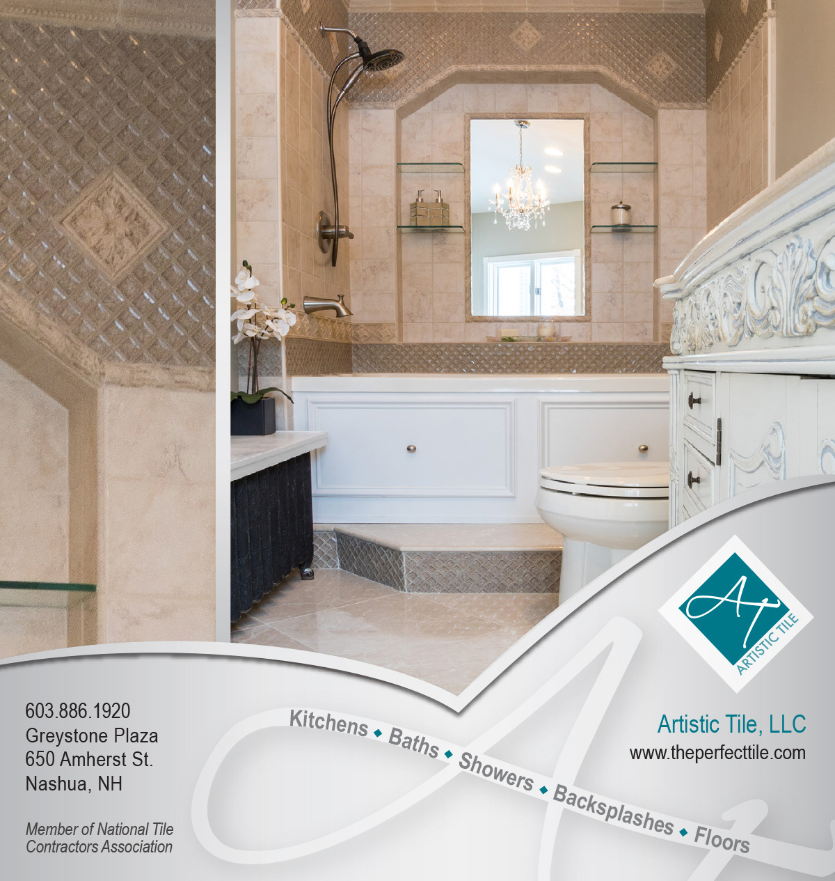 Ad Design for Artistic Tile
