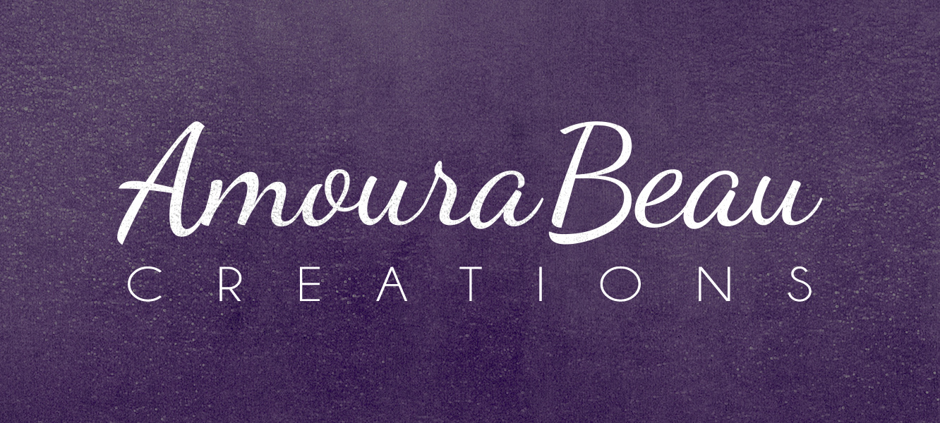 Text Logo for Amoura Beau Creations (Ai, Ps)