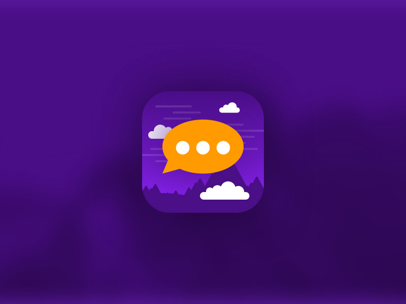Visuel mettant en exergue l'icône de l'application Chat Stories.