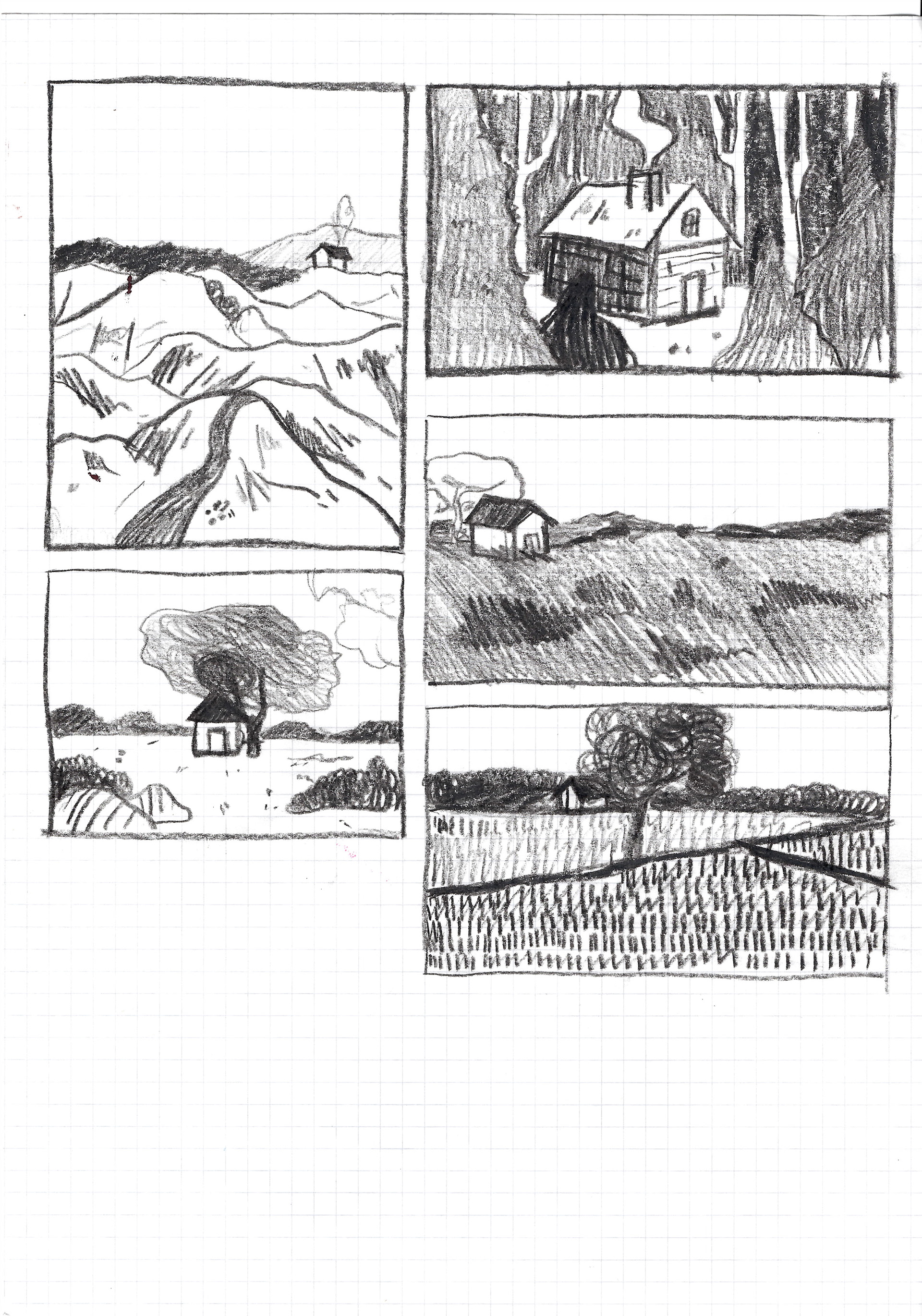 developmental sketches of homecoming