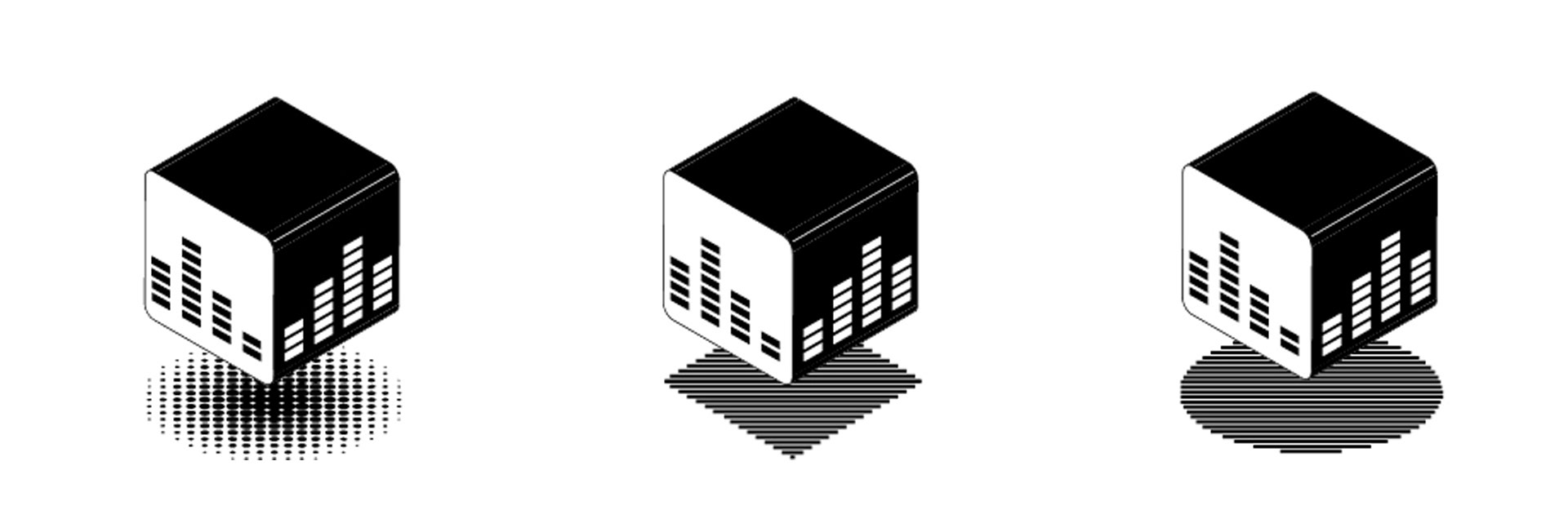 Logoschatten Varianten