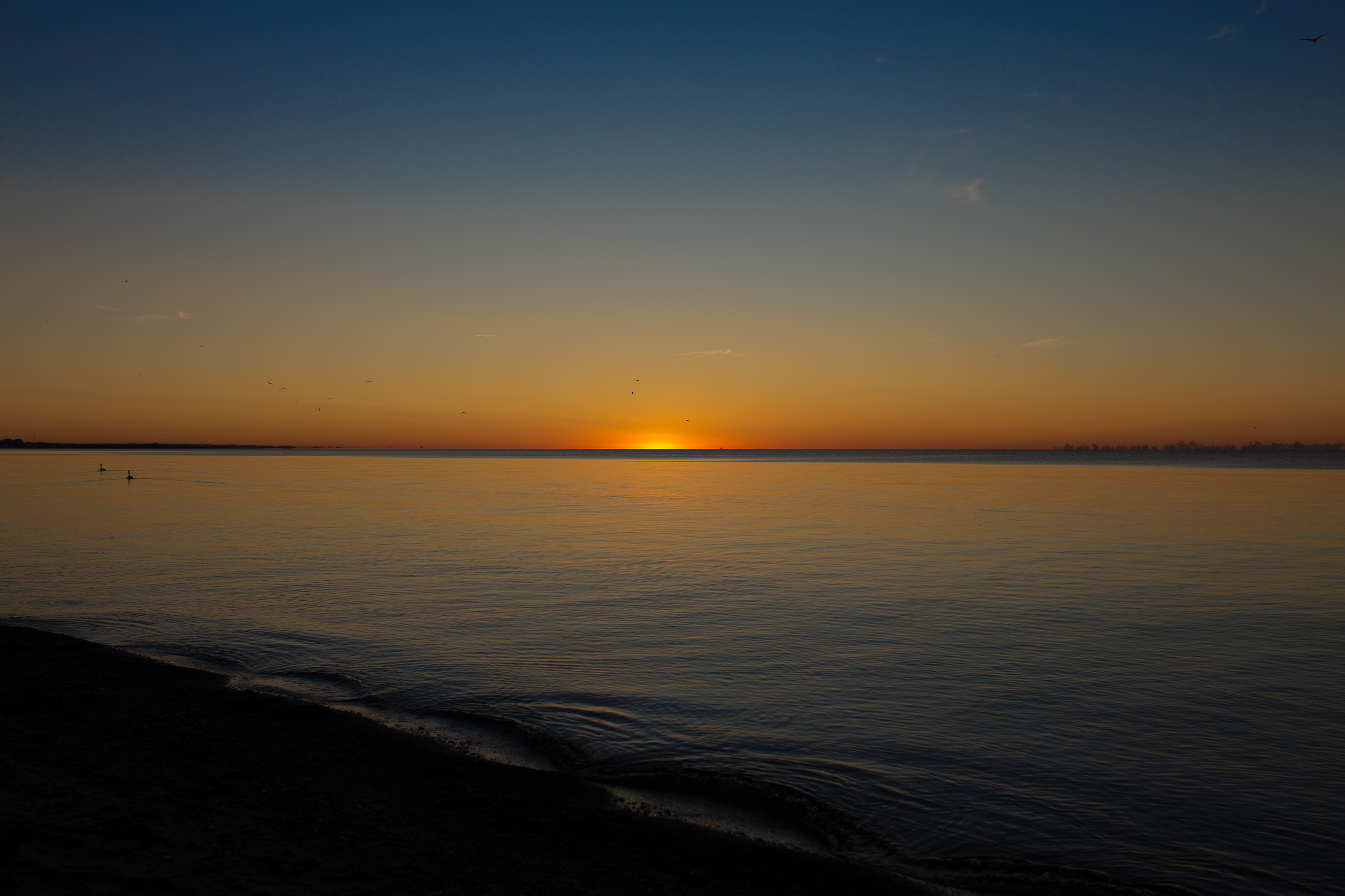 Sunrise over the lake