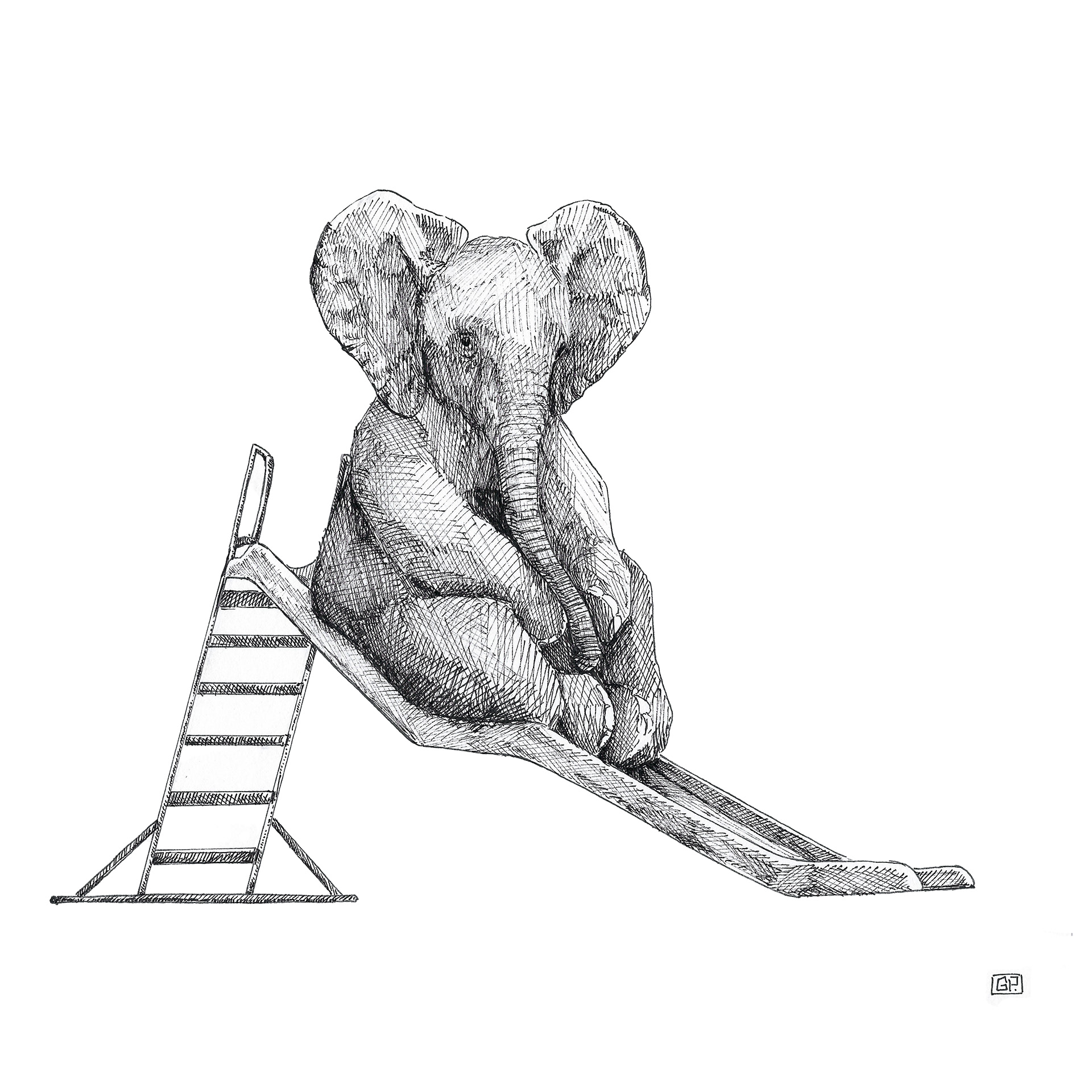 Slippery - Inktober #12
