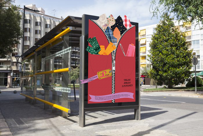 Publicidad Telas Leran.