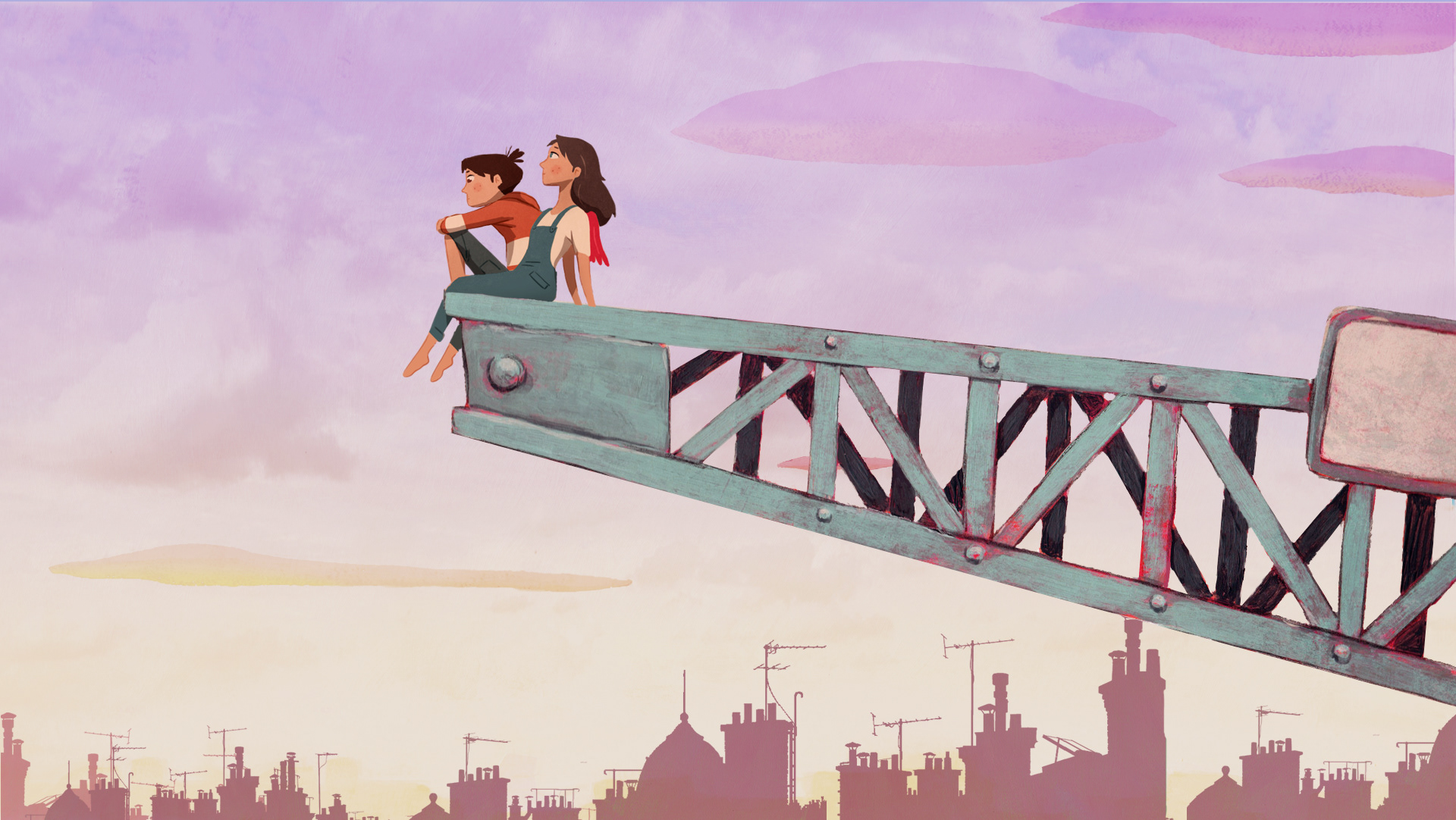 Graphic sample for "Le Navire écarlate", a film by Léo Verrier