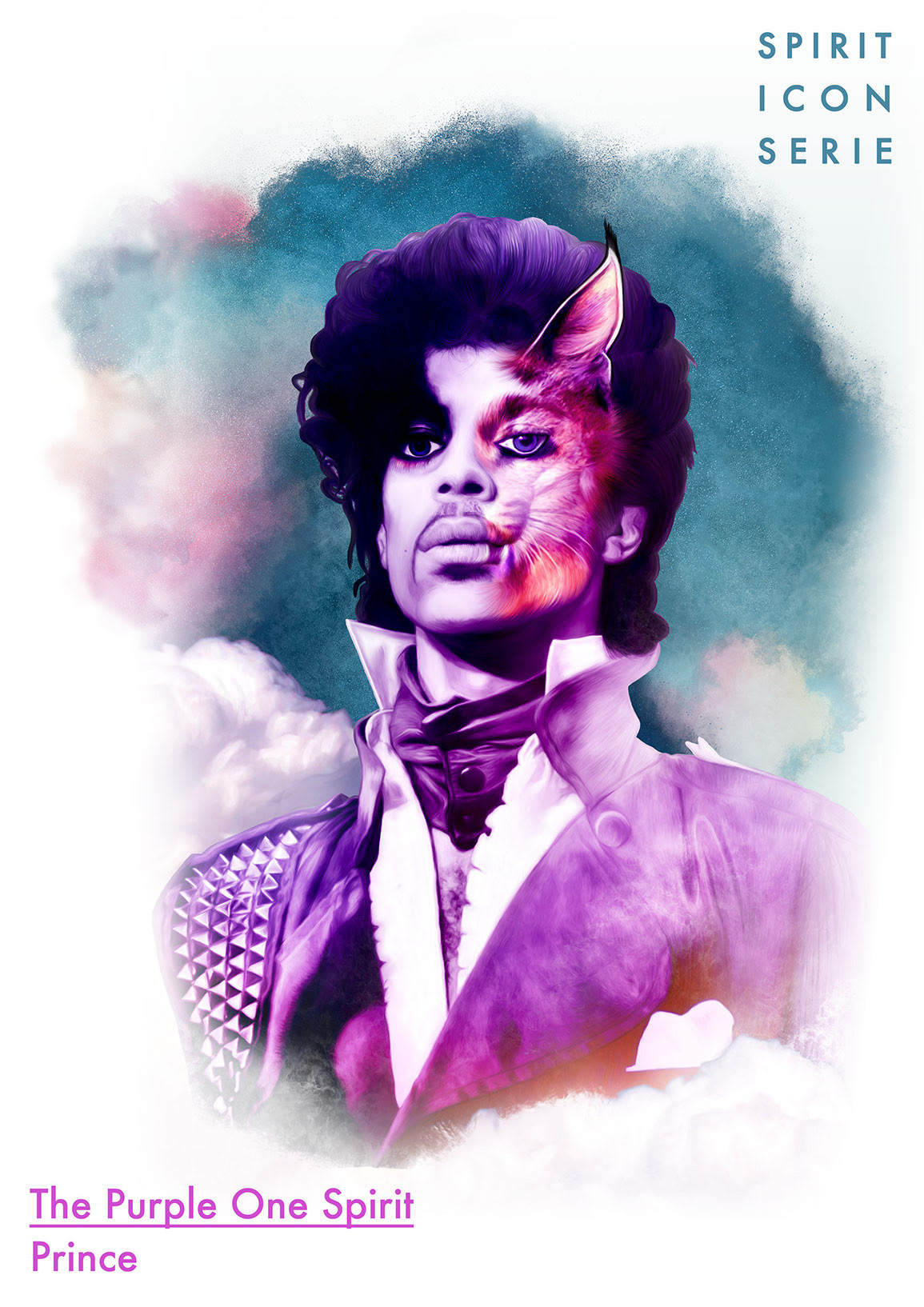 Prince illustration from the spirit icon serie by Queen Maria Design