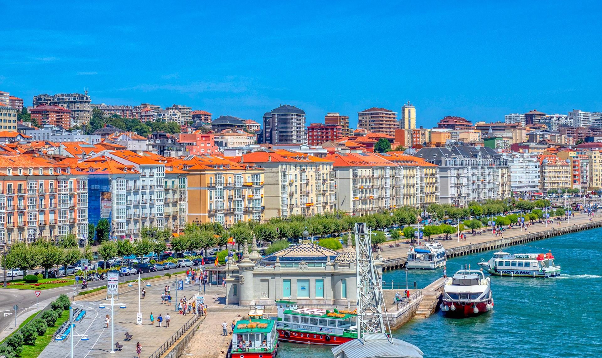 Water front at Bay of Santander