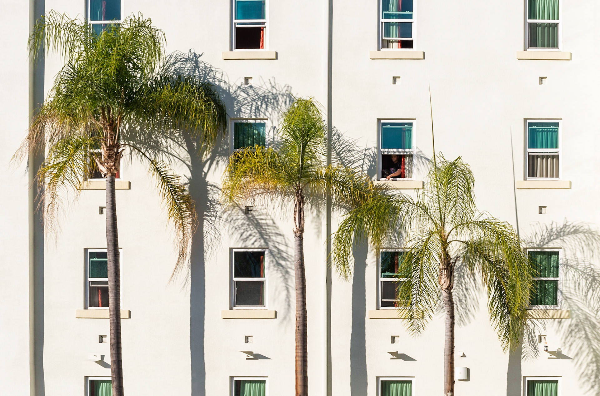 Windows, Motel 6, Downtown San Diego, 2015