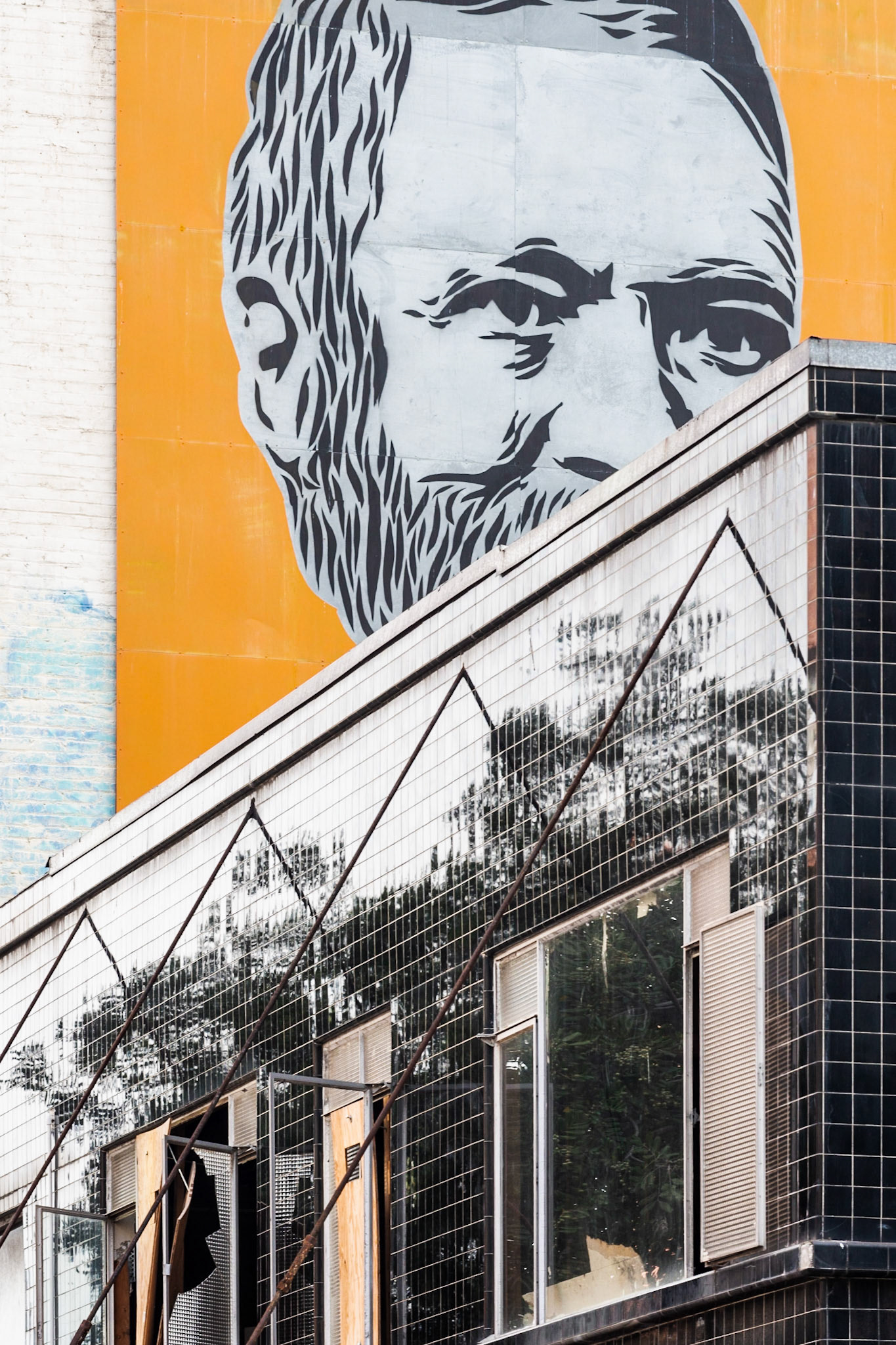 Orange and Black, Broadway, East Village, San Diego, 2015