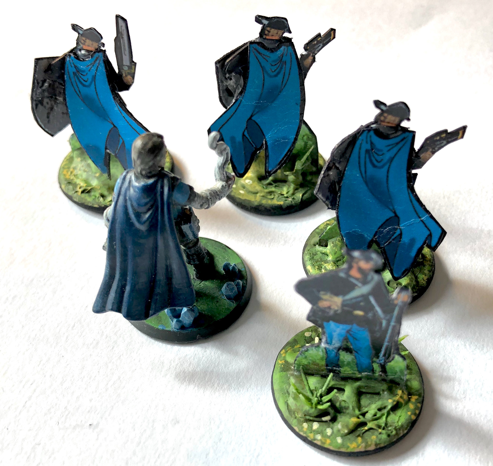 From the rear, the dimensionality of the capes and shields is very apparent.