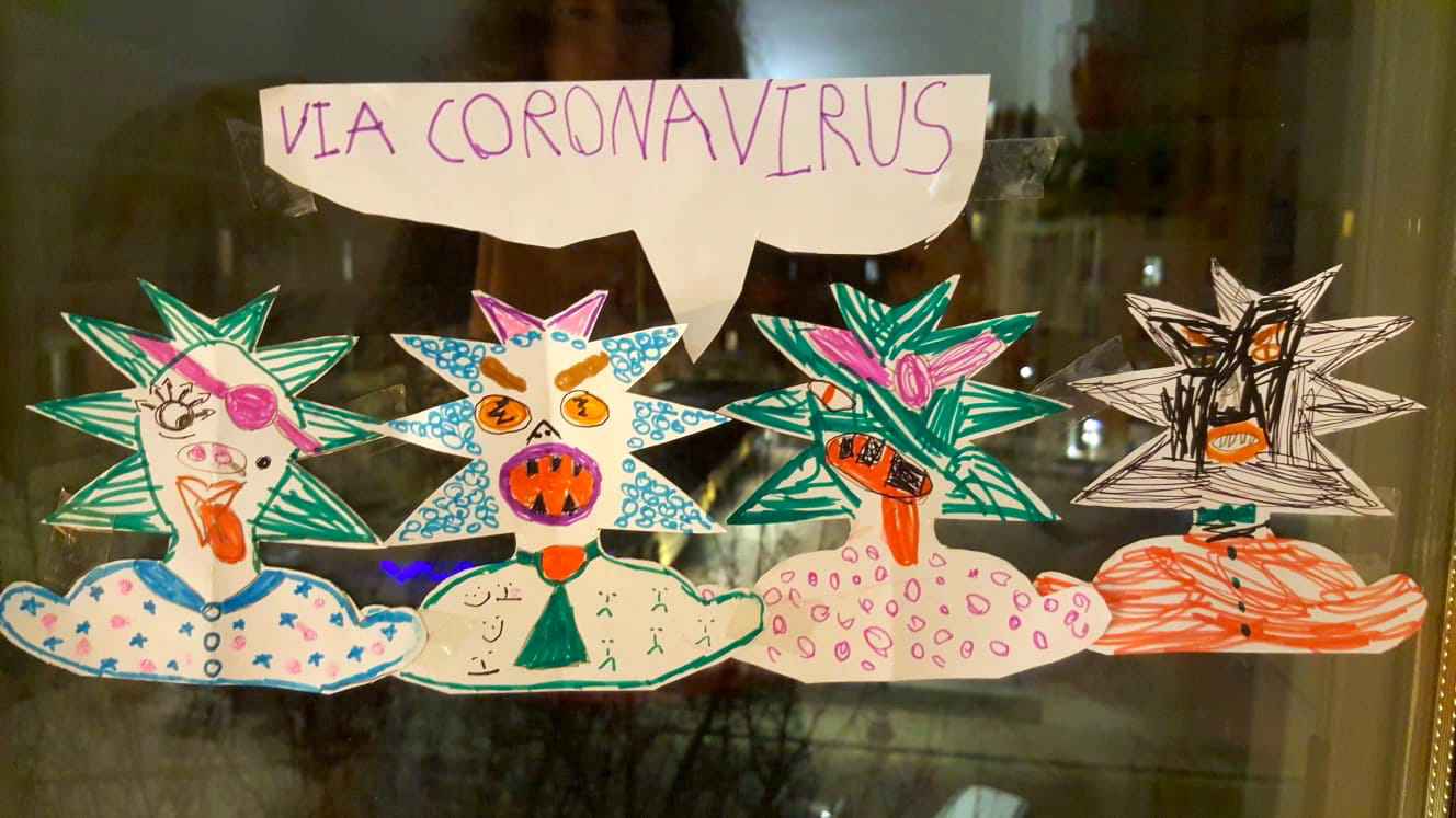 19/03/2020 Submitted by Nila, Rome, Italy This is what 4-year-old Nila thinks of Covid-19
