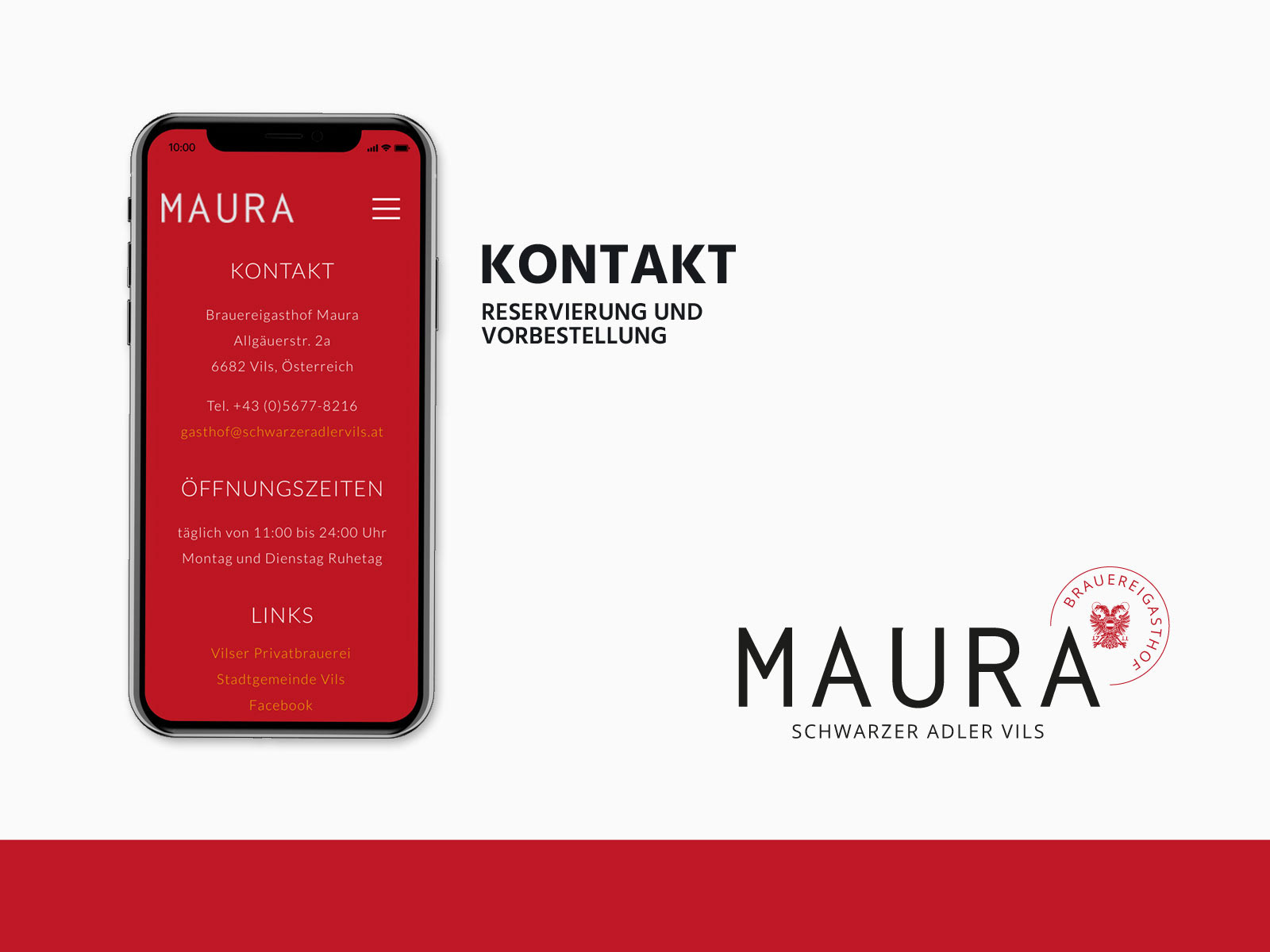 Maura - Mobile Webseite