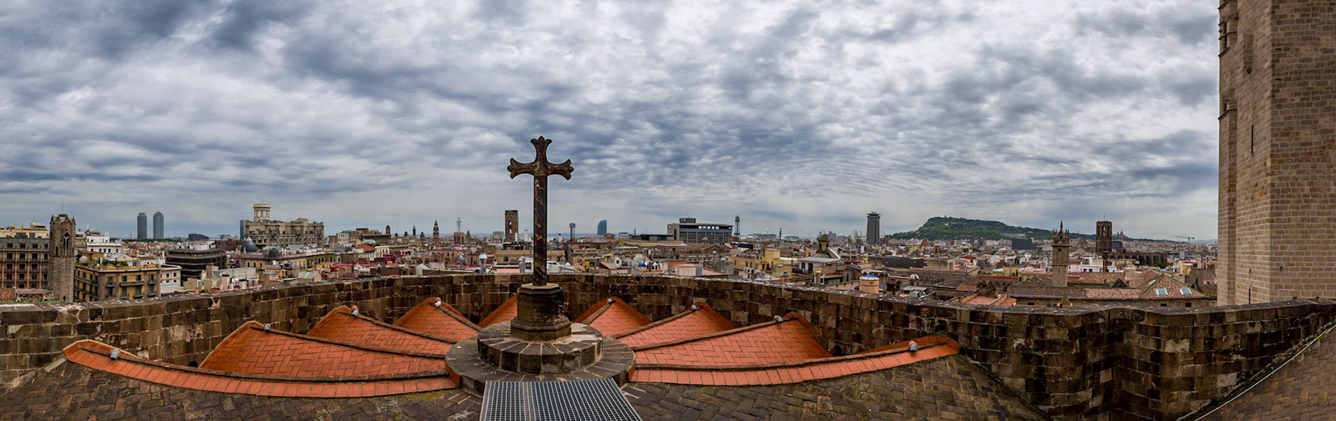 And access to the Cathedral roof makes for a great pan of Barcelona