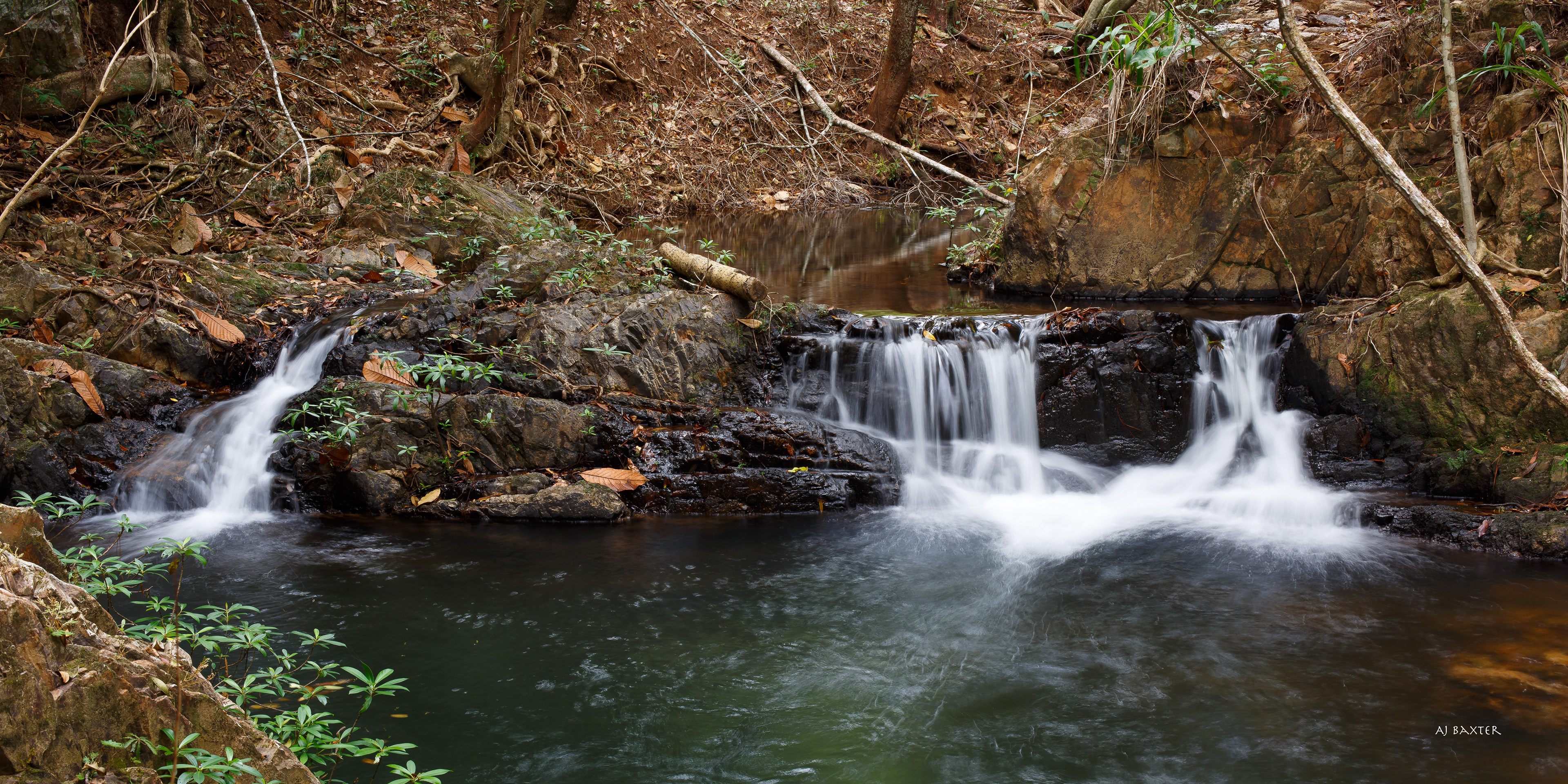 Three Sisters Waterfalls - Hidden Valley, Belize, Central America