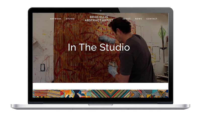 Website Brad Ellis Widescreen Layout
