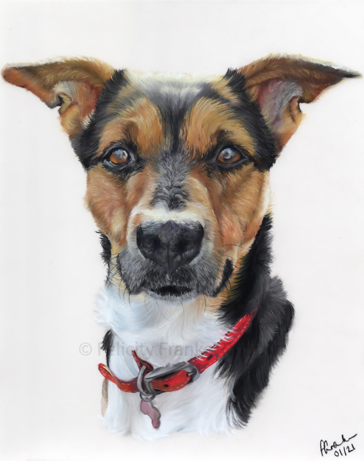 Bella - 24 x 30cm in Pastels