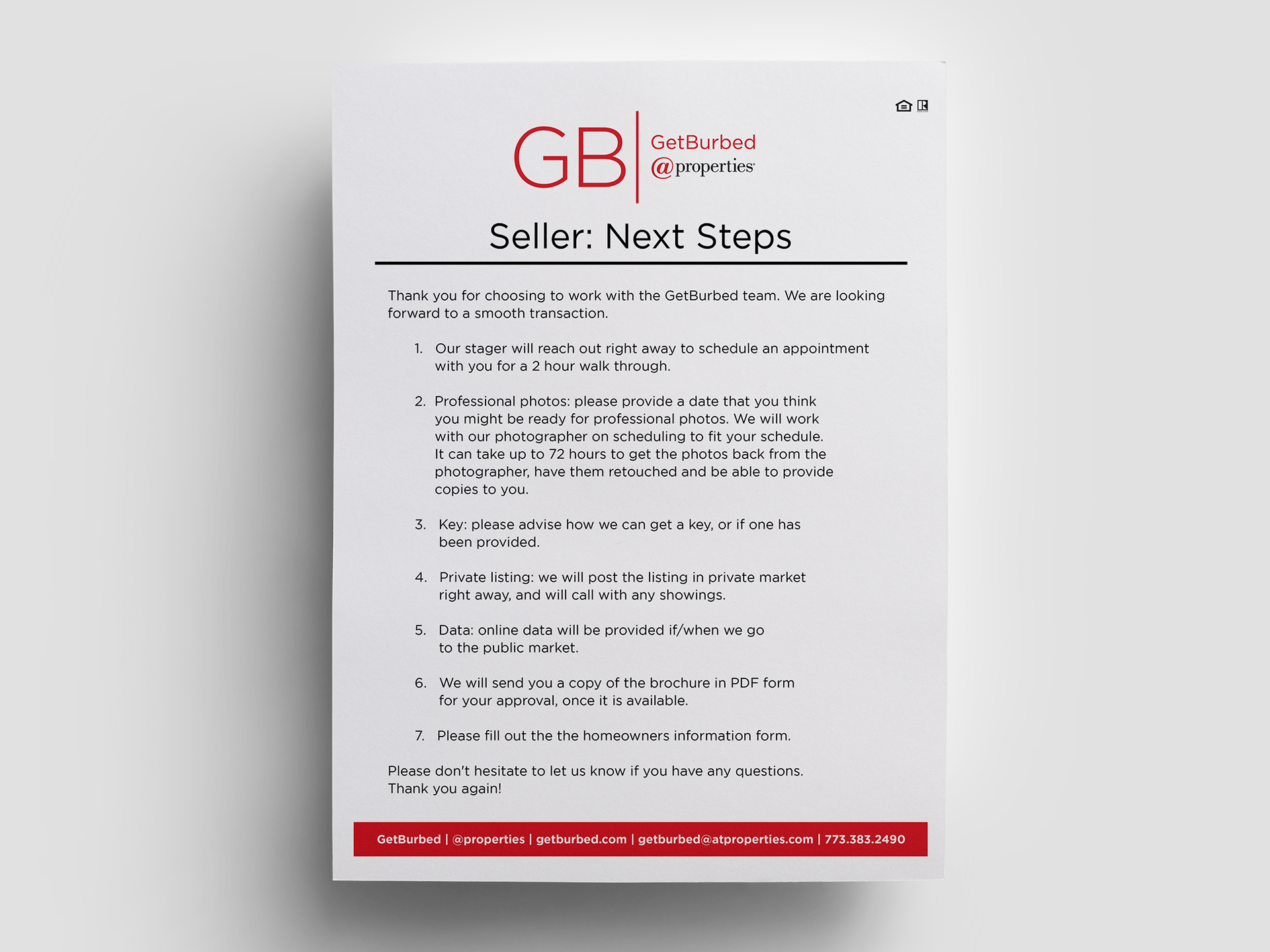 Handout: Seller - Next Steps