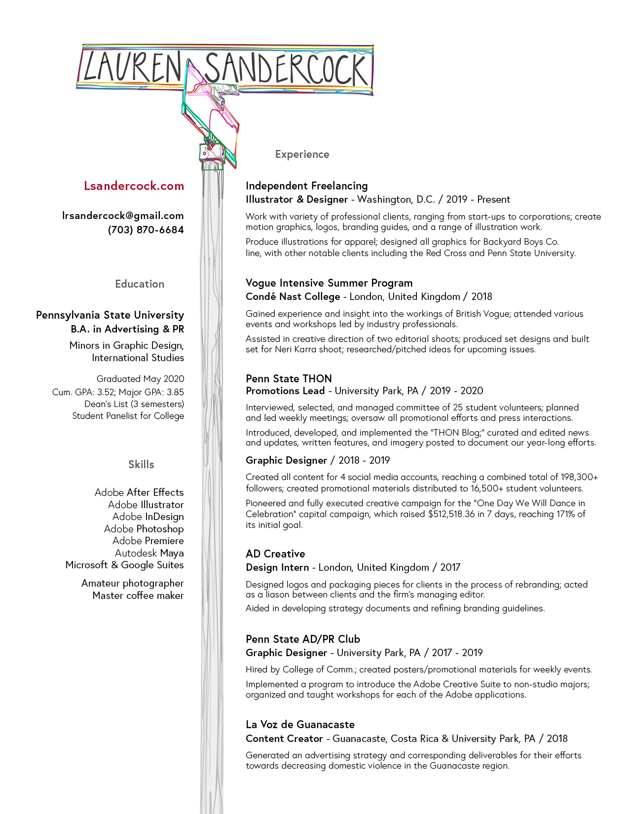Lauren Sandercock Resume Lauren Sandercock Resume