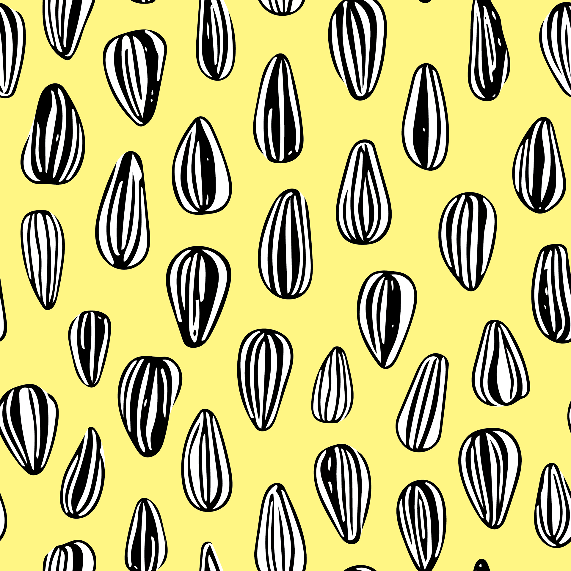 Sunflower seeds design.