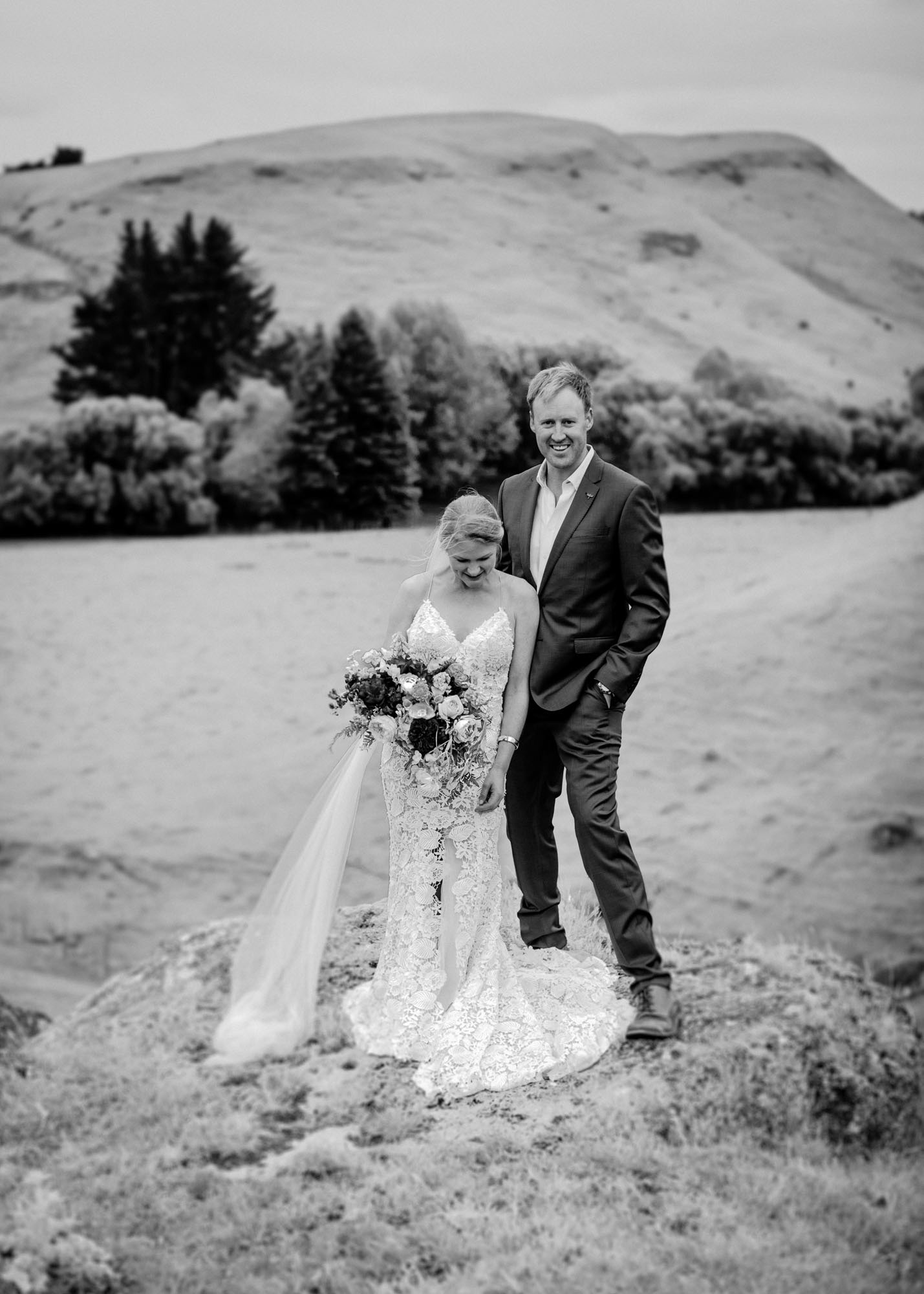 Dougal and Nicki's wedding day in Central Hawke's Bay.