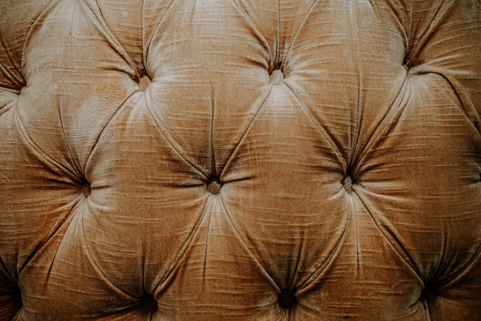 Upholstery details - luxury fabrics used throughout the hotel rooms