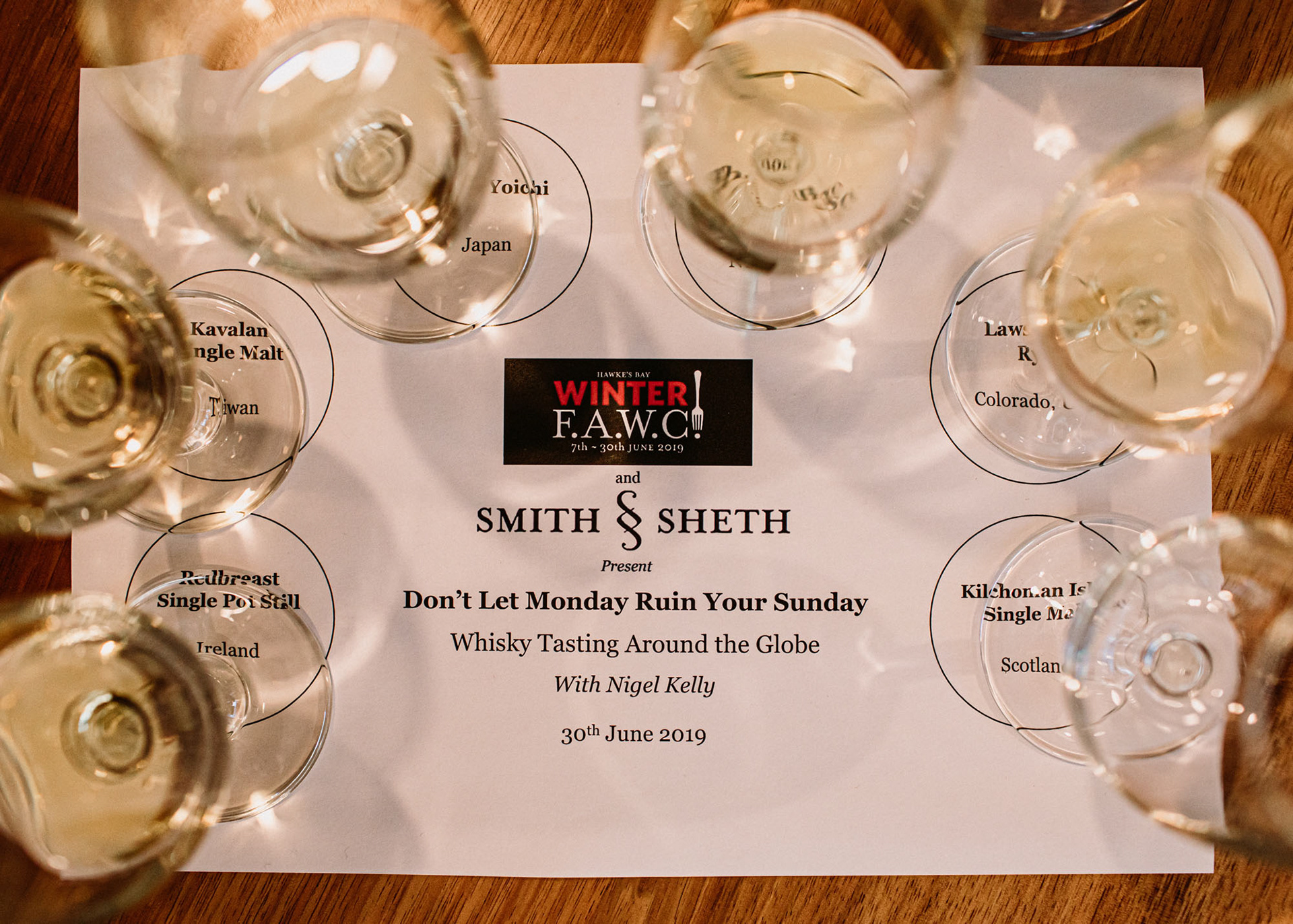 Smith and Sheth - Whiskey tasting event
