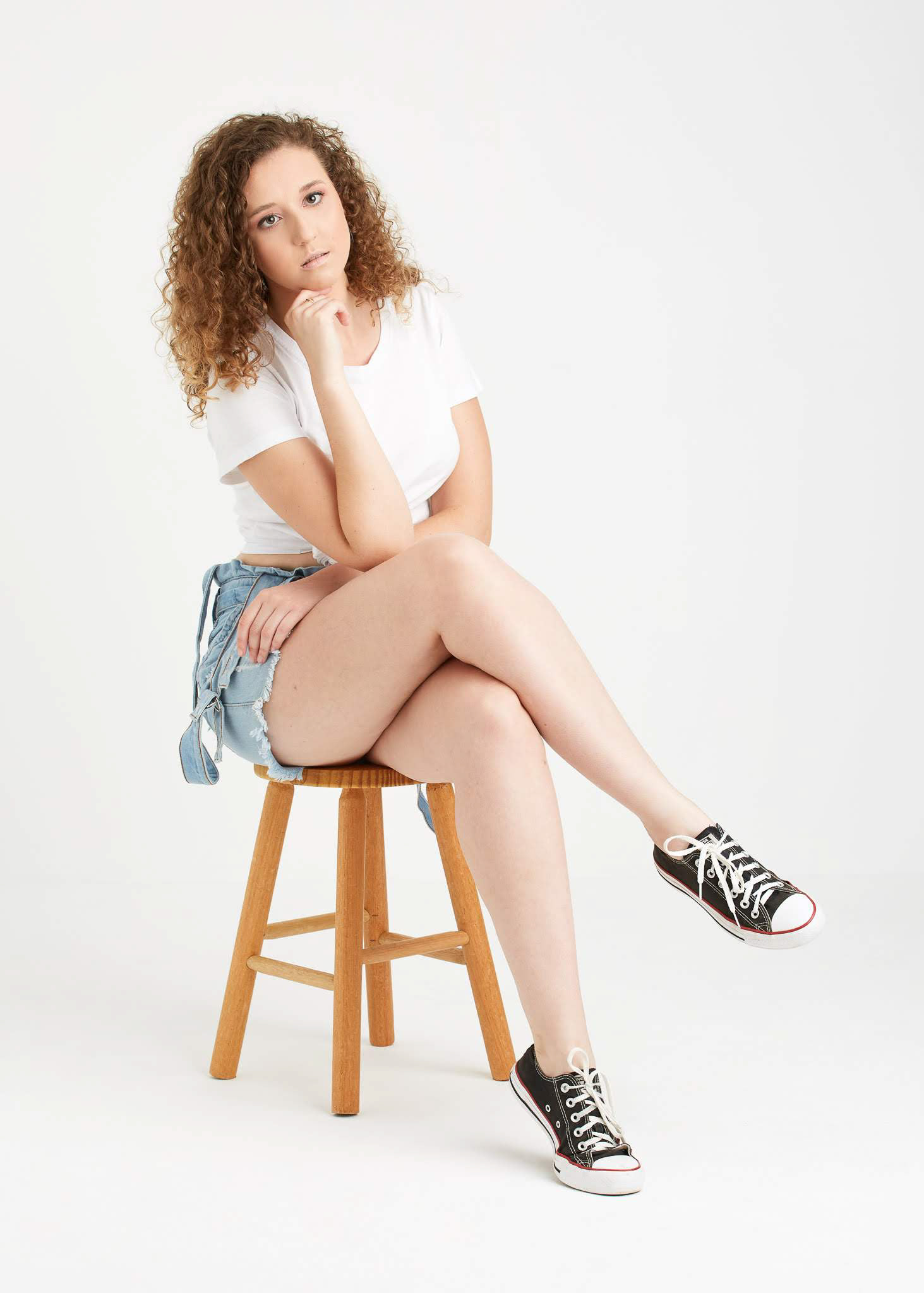 Ensaio fotográfico feminino em estúdio, em Videira/SC