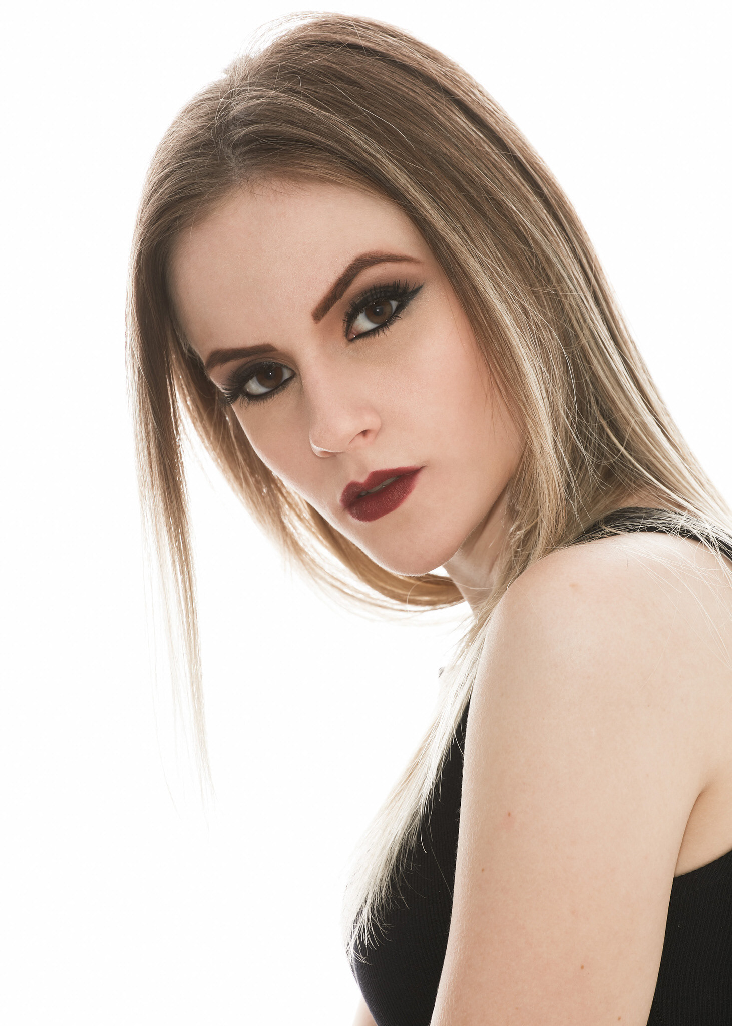 Ensaio fotográfico feminino em estúdio em Videira/SC