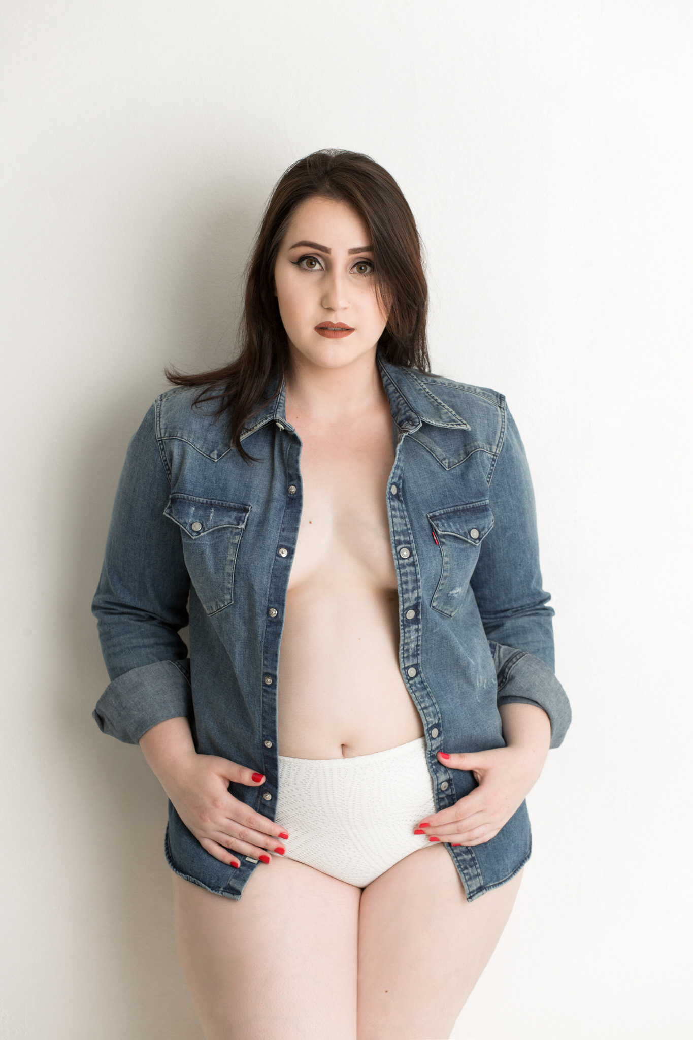 Ensaio fotográfico feminino em estúdio em Videira/SC