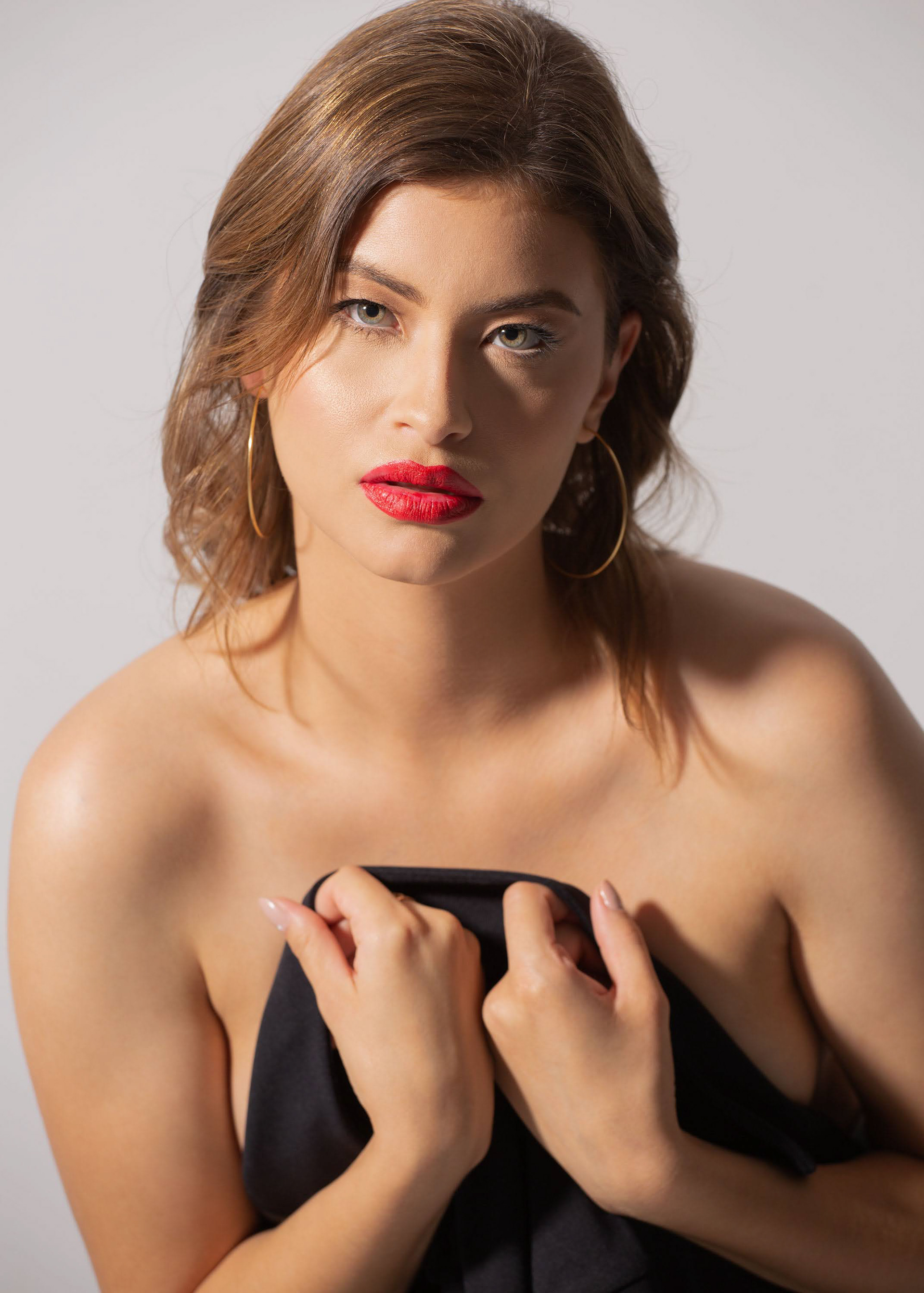 Ensaio fotográfico feminino em estúdio, em Videira/SC