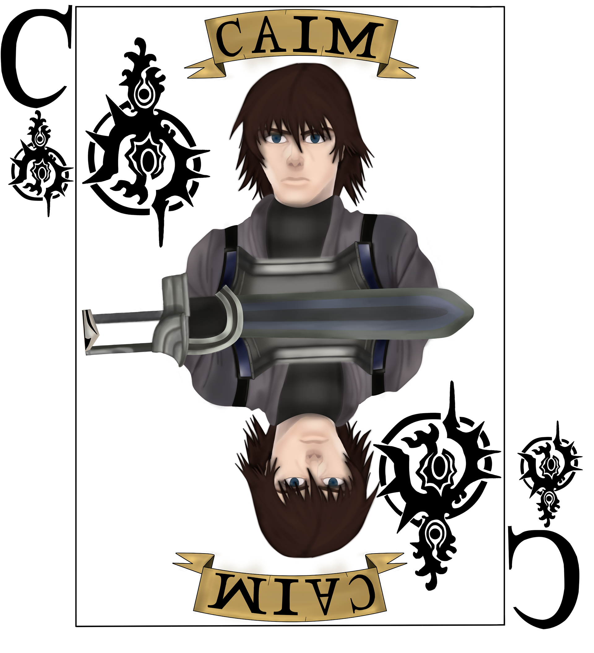 Fan art of Caim from Drakengard. Created in Clip Studio Paint