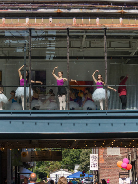 Dancers from the Fleur De Lis Dance Academy.