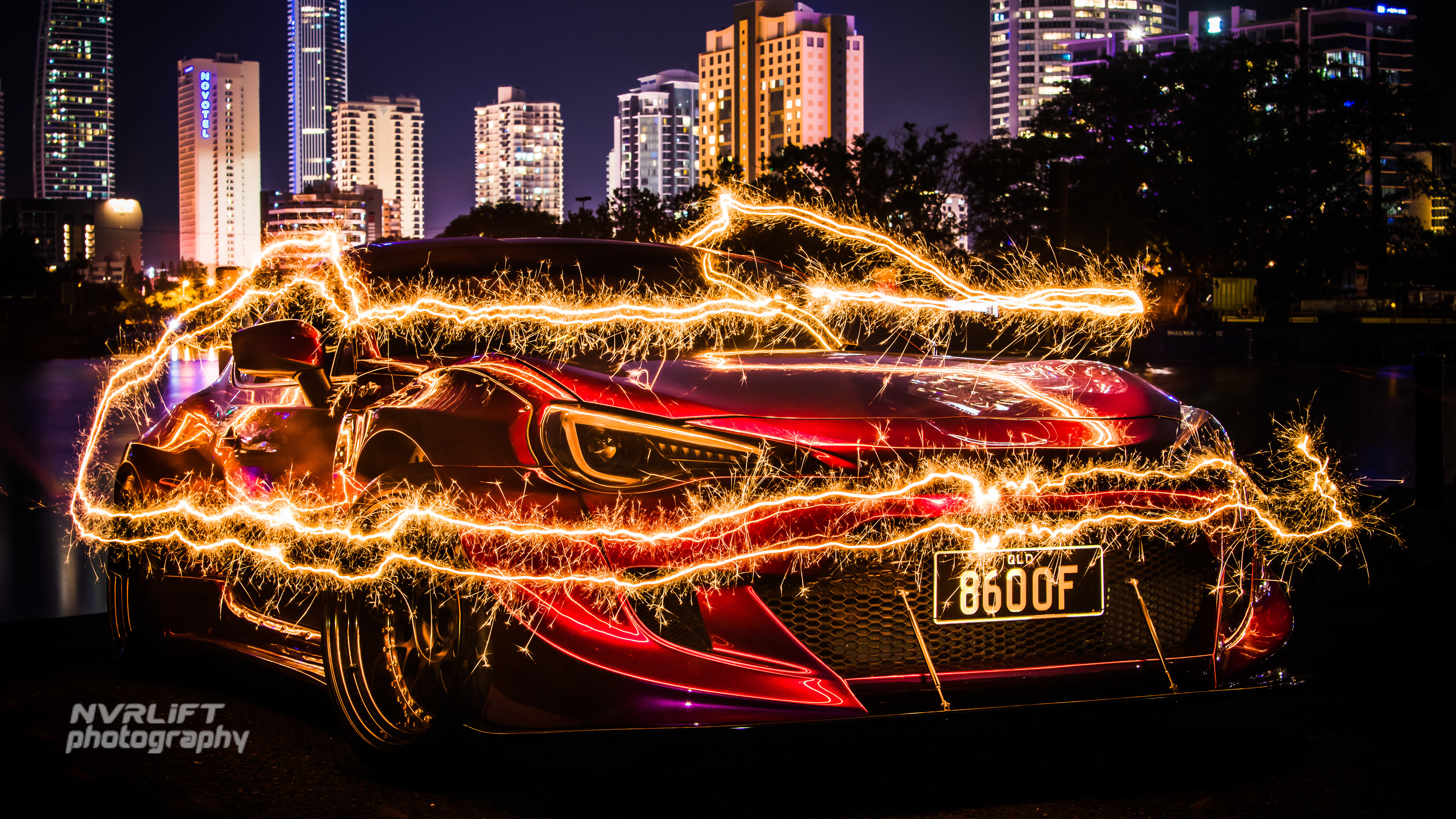 Toyota 86 GTS v3 Pandem Rocket Bunny Kit - shot at the Isle of Capri boat ramp in Surfers Paradise.