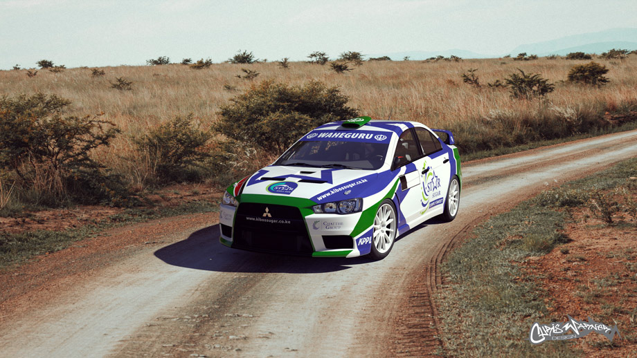 Kibos Safari Rally Livery Design by Chris Warner Design