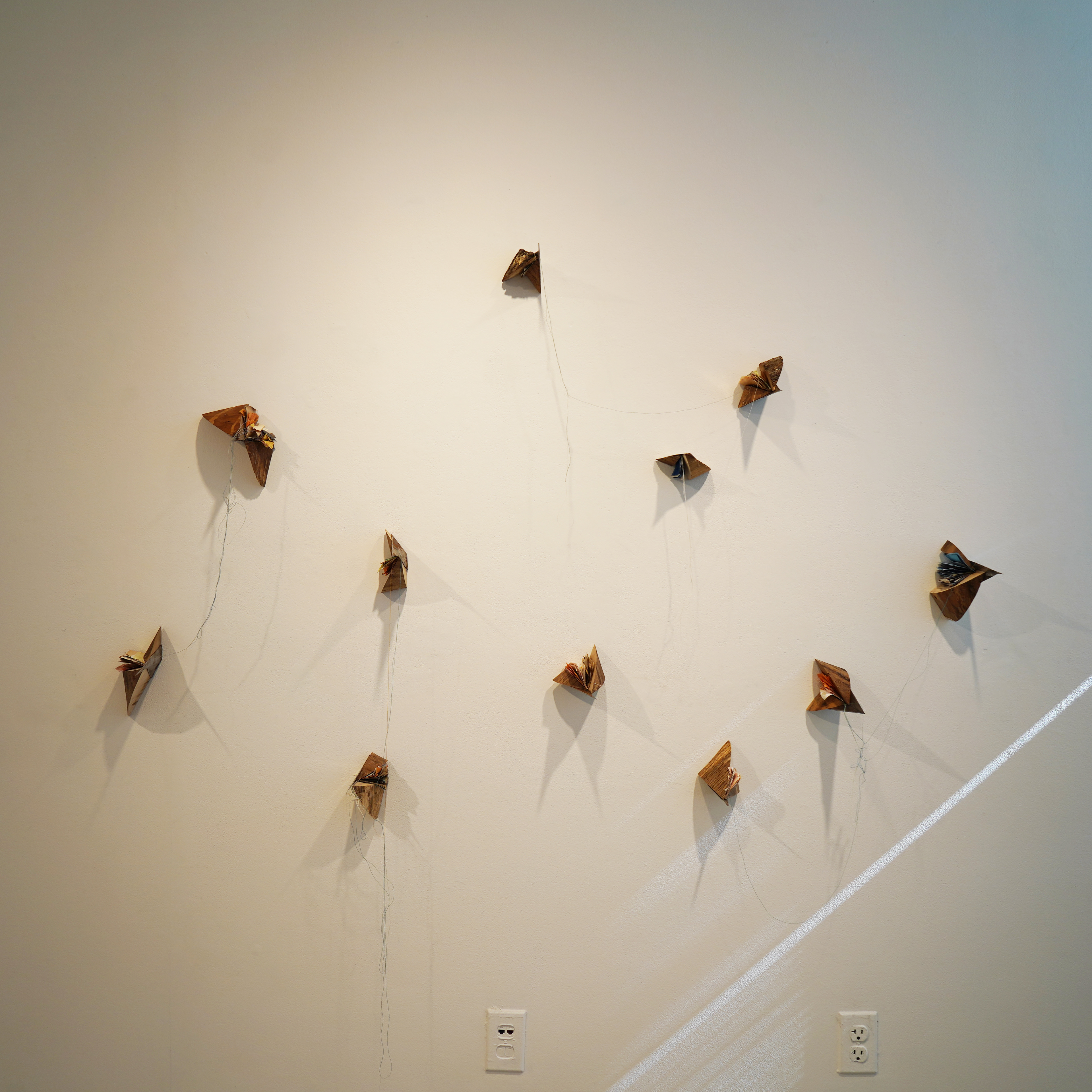 Little Complicated Moments Wood, steel, paper, thread 1