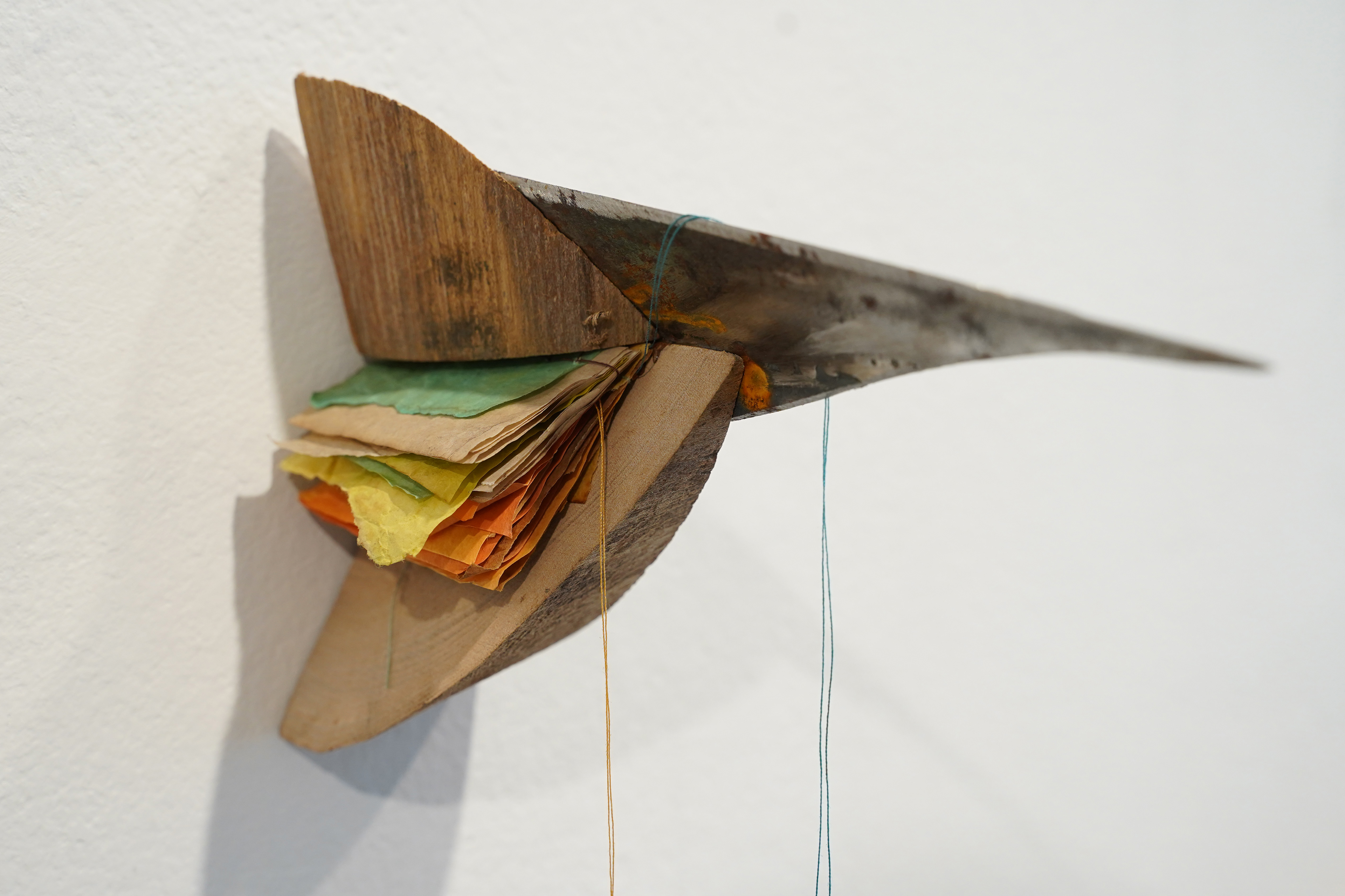 Little Complicated Moments Wood, steel, paper, thread 17