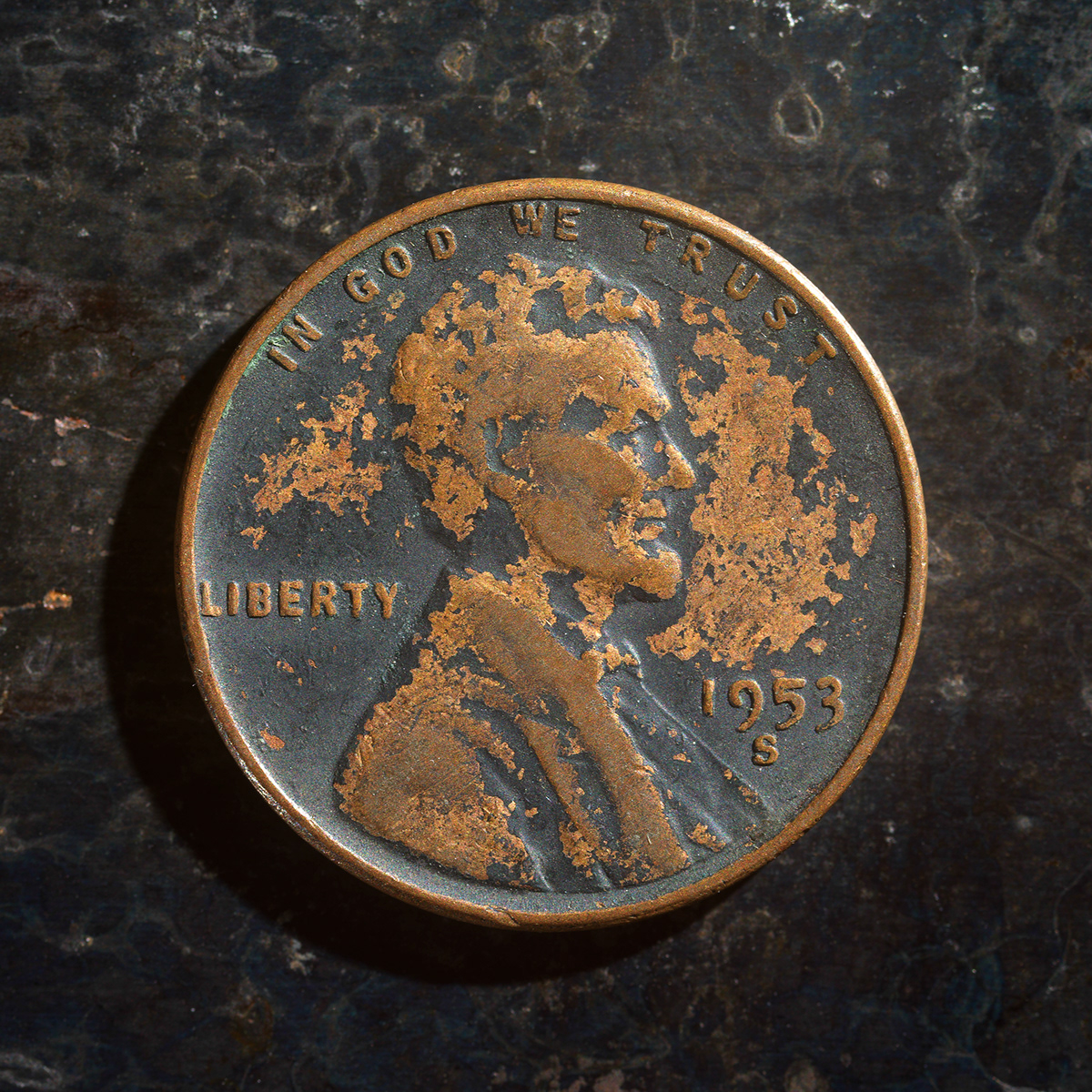 Messed Up Money - Fine Art Coin Photography - Penny - Heads 1929 - 1958