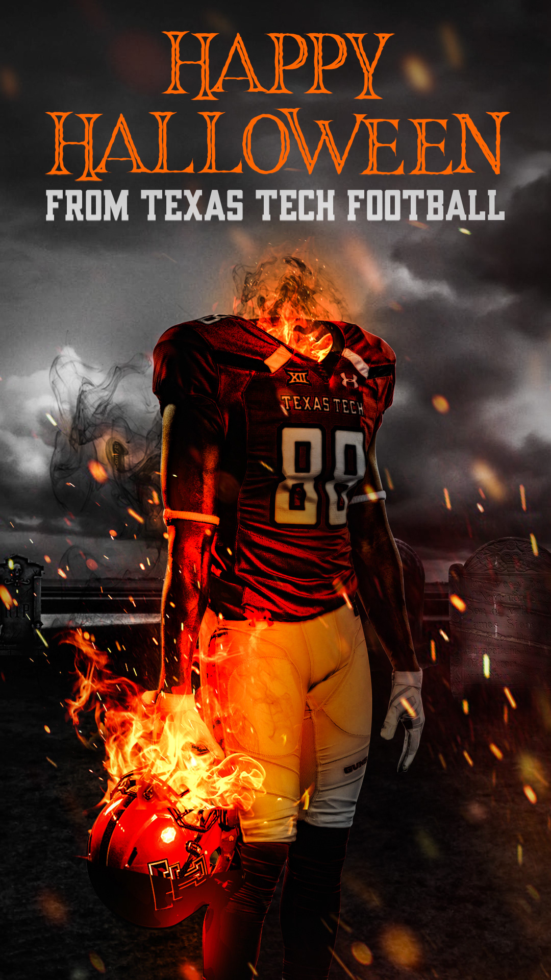 Football Halloween Graphic
