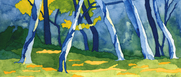 Late Summer (On the Delaware) 12" x 5"