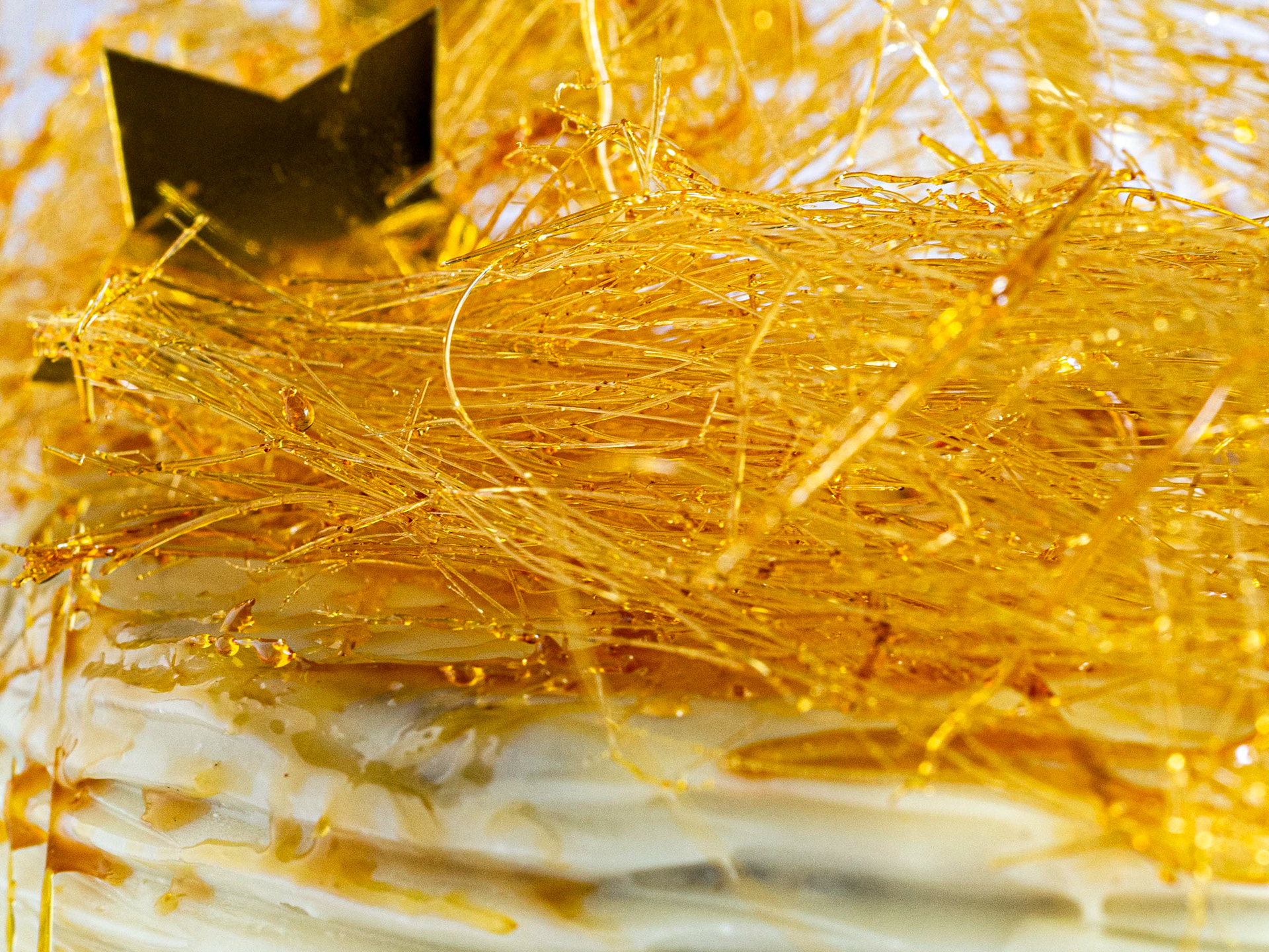 Close Up Of Caramel Strings