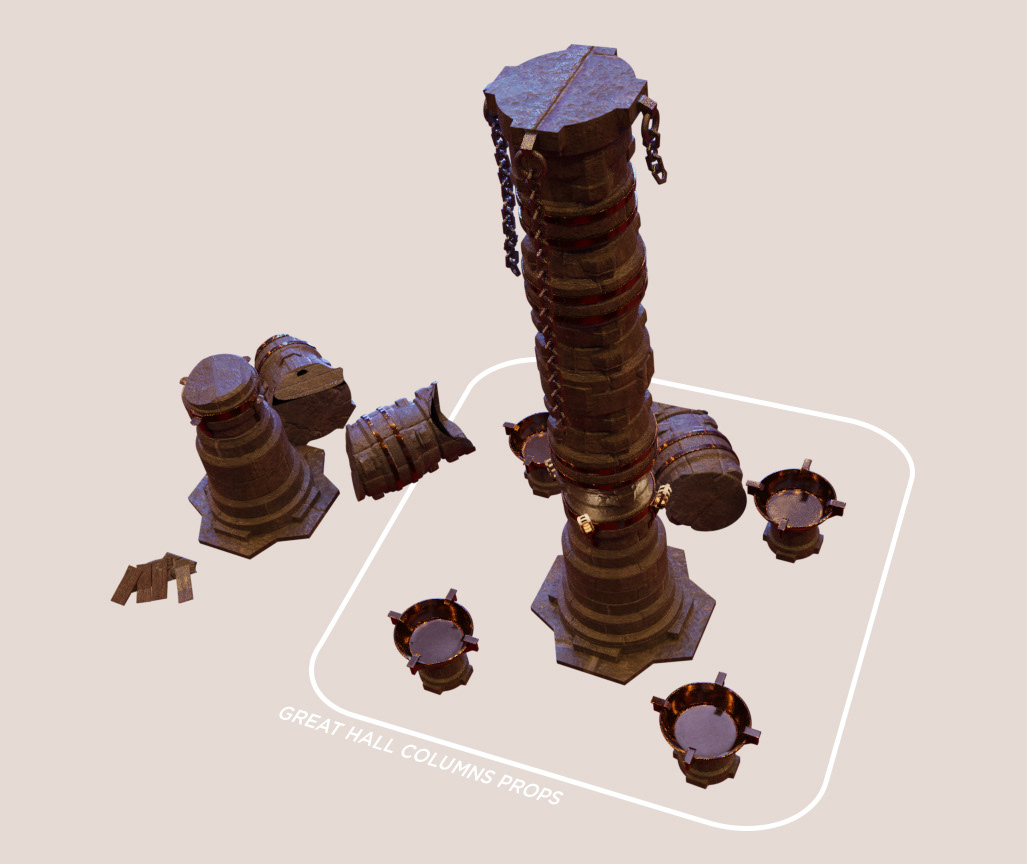 Great Hall Columns props