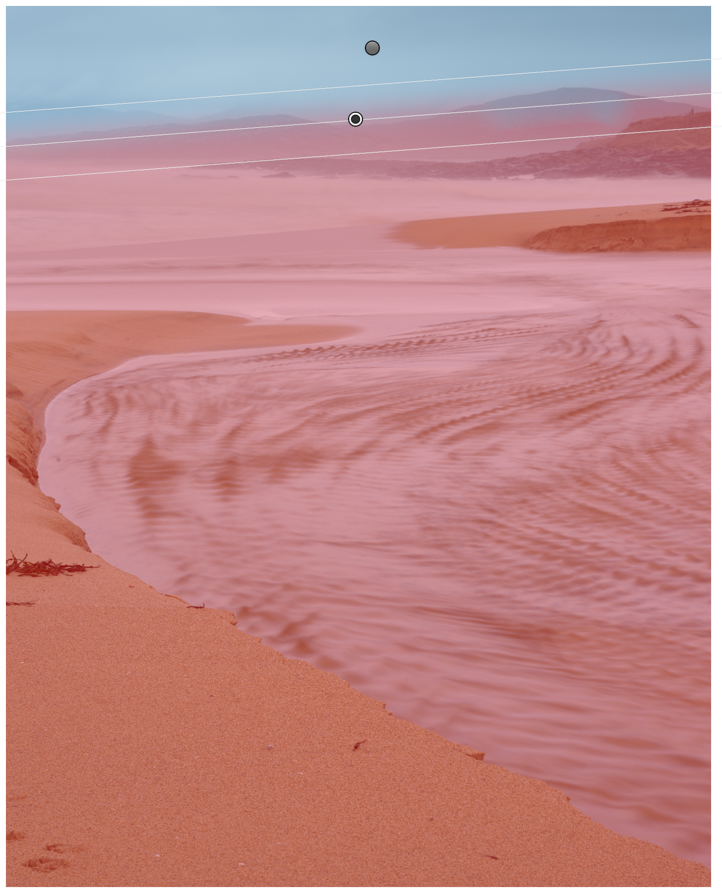 Land graduated filter