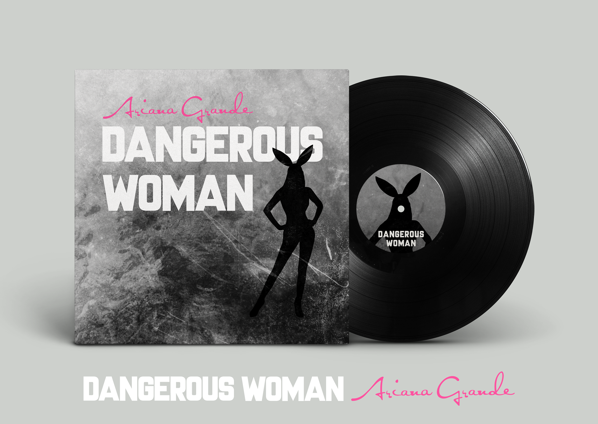 Jonathan Mroz Album Cover Series 01 Dangerous Woman Ariana Grande