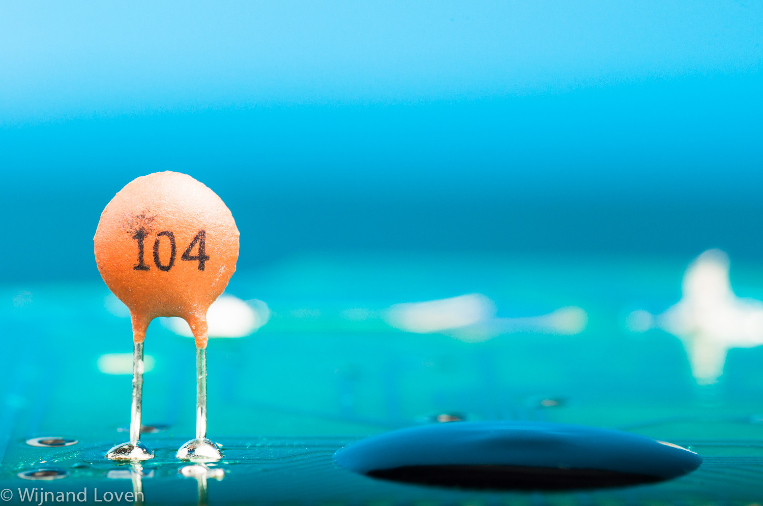 Macro photography of electronic components