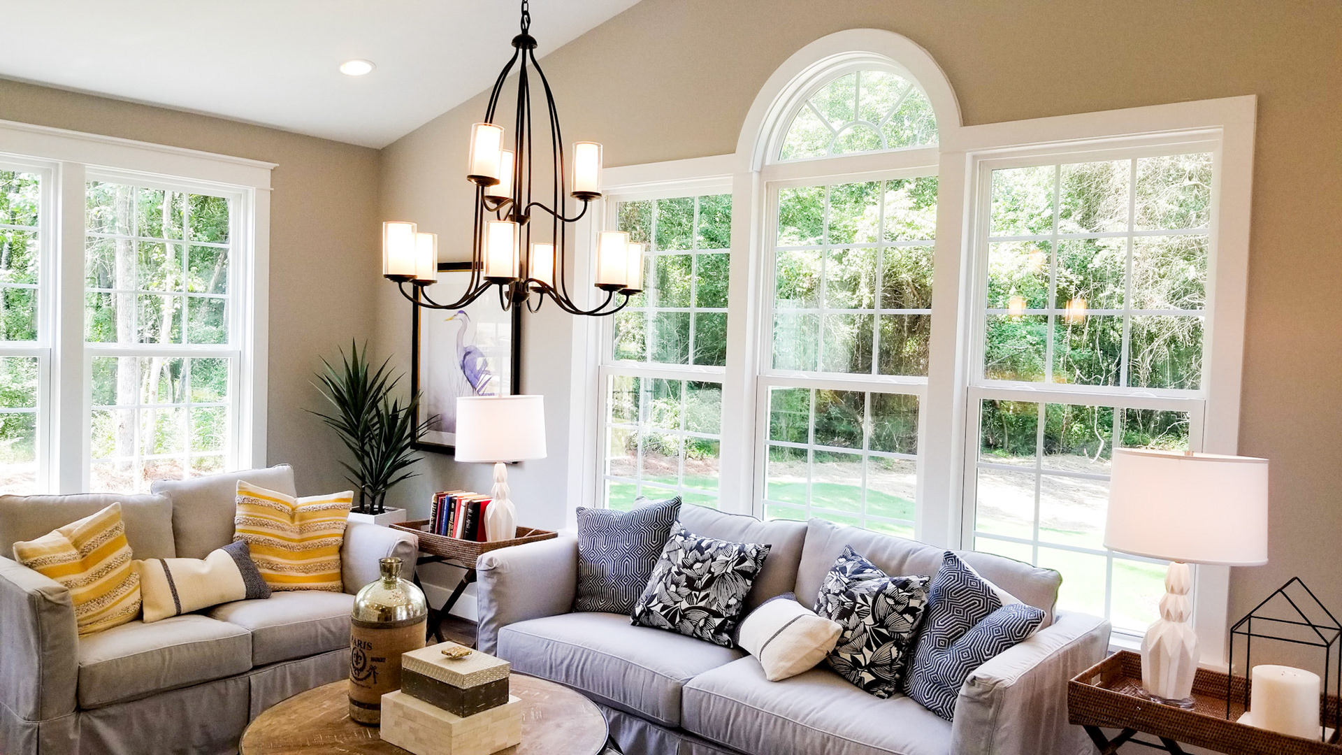 Personal Selections: Flooring & lighting. Other selections made by Model Home Interiors.