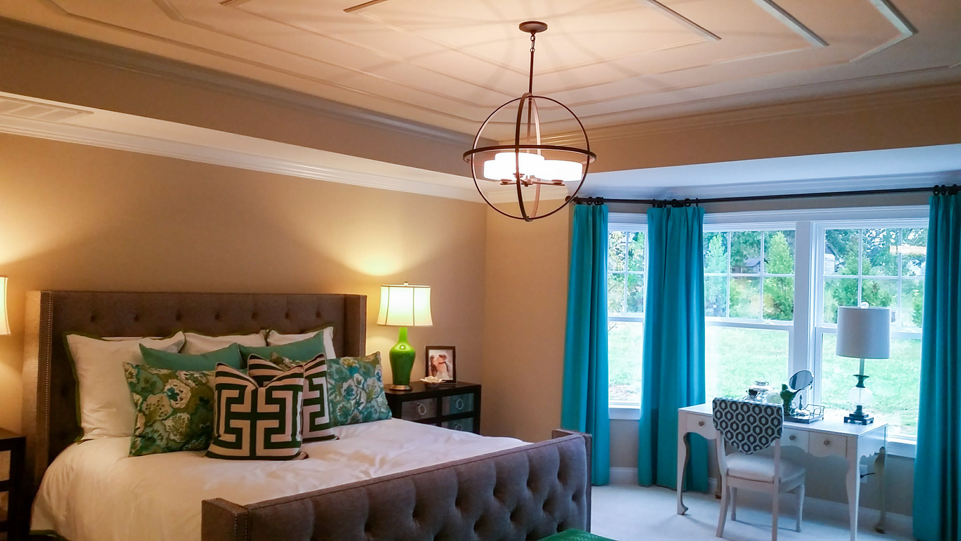 Personal Selections: Flooring & lighting. Other selections made by Model Home Interiors.