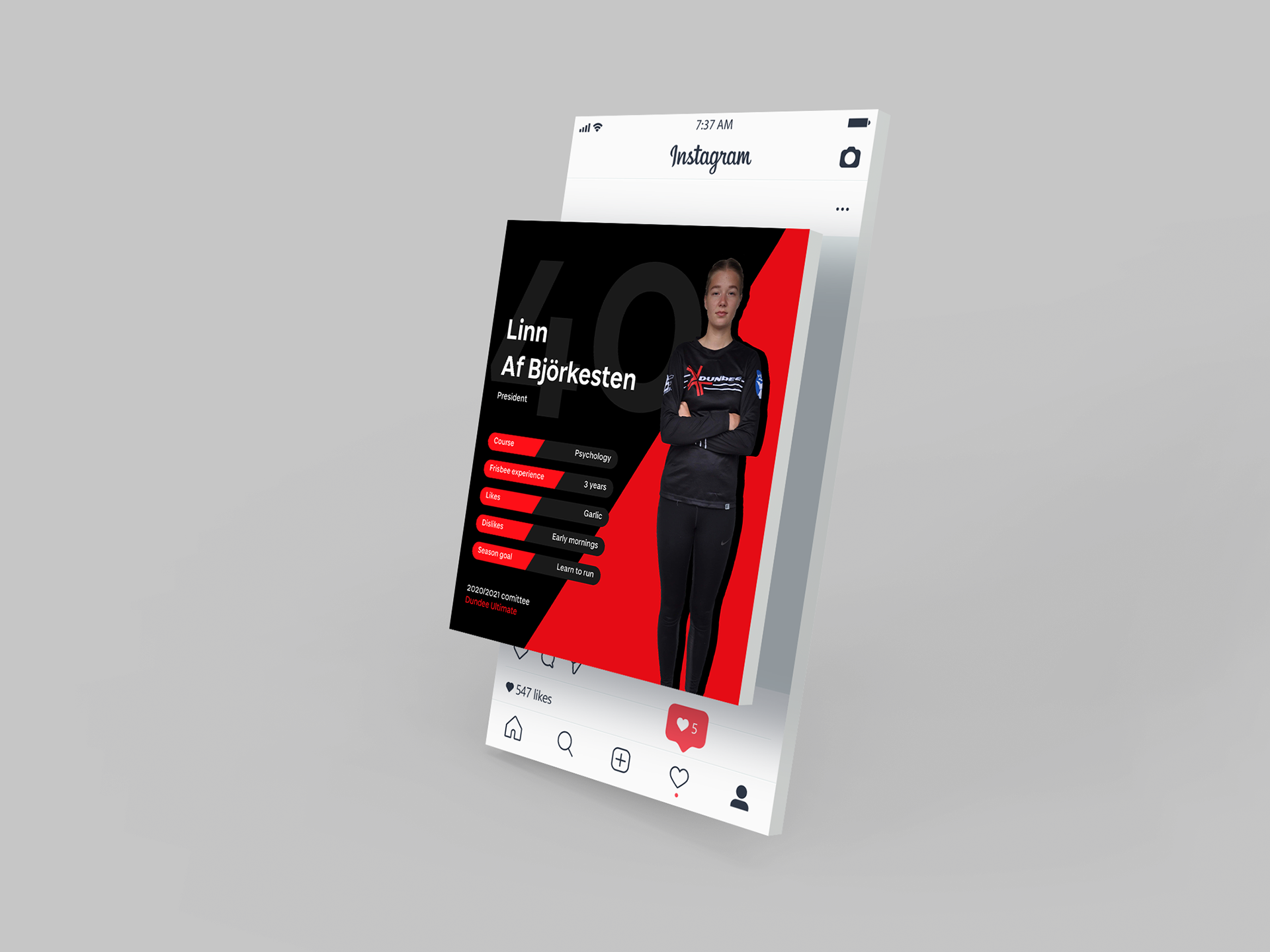 Social media post design