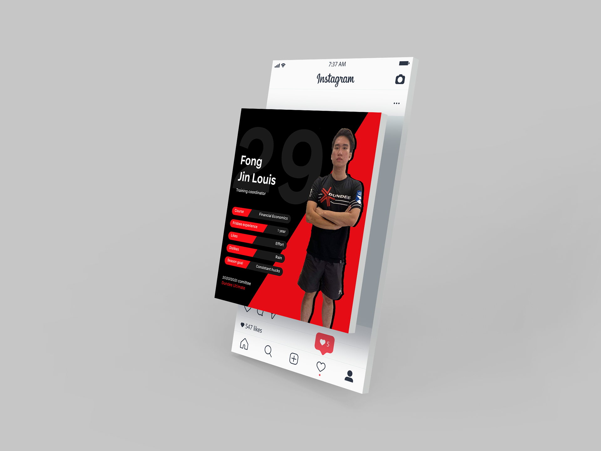 Social media post design