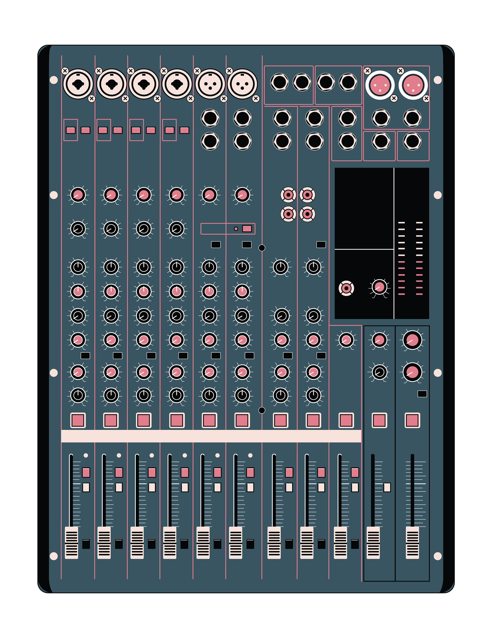 Audio Mixing Board